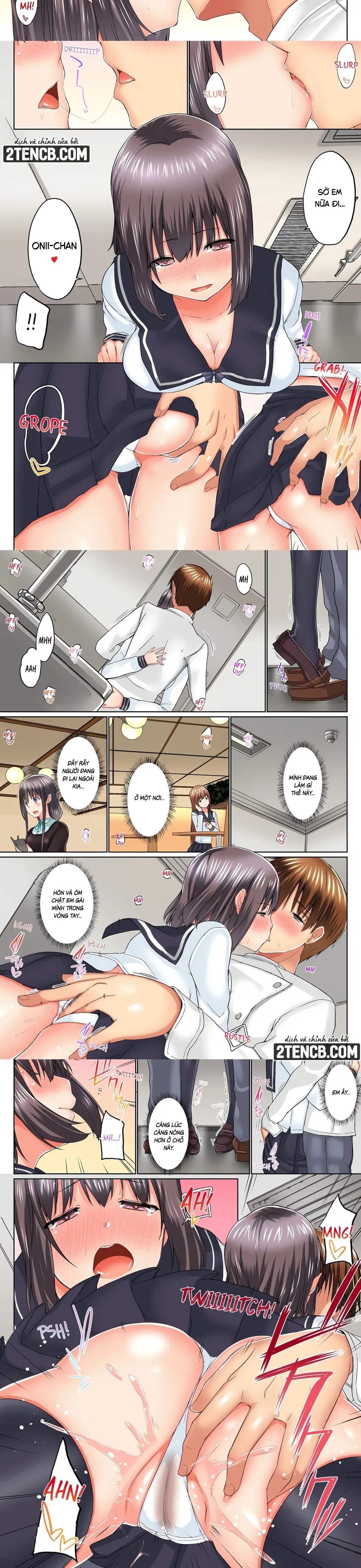HentaiVN.net - Ảnh 4 - Sự cố trong bồn tắm: Cặc anh trai trượt vào trong lồn tôi - Chap 15