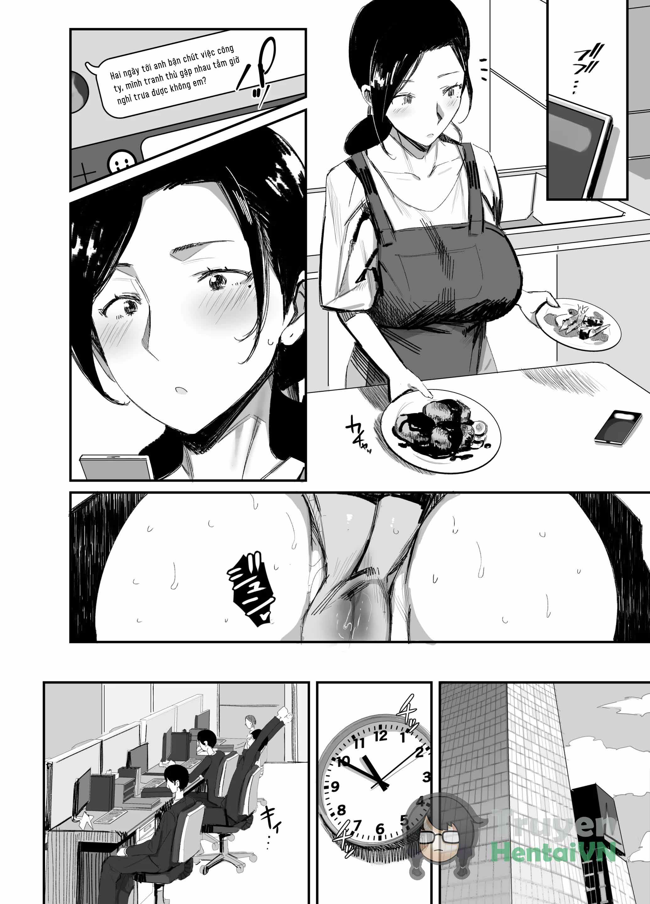 HentaiVN.net - Ảnh 22 - Shokuba Fukki shita Hitozuma ga Netorare Ochiru made 2 - Chap 1