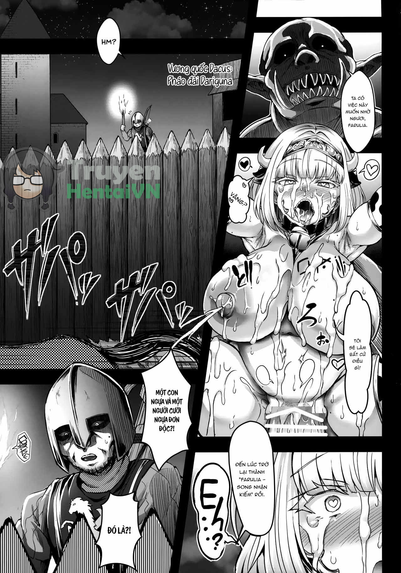 HentaiVN.net - Ảnh 19 - Gund Cunnum Vol. 5 Shussan Bokujou Kokuin No Onna Kishi Netori Kanryou Hen - Chap 1