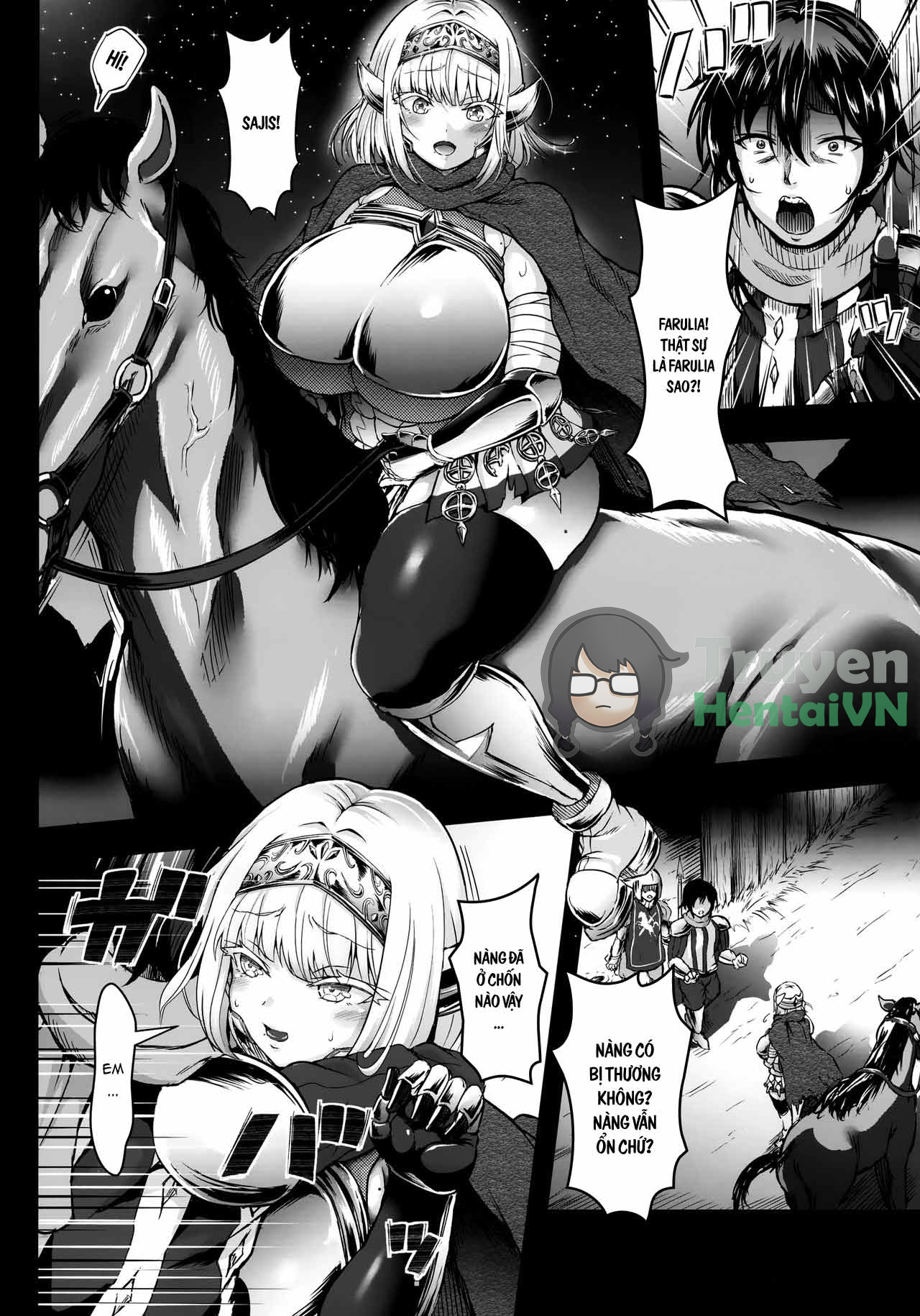 HentaiVN.net - Ảnh 20 - Gund Cunnum Vol. 5 Shussan Bokujou Kokuin No Onna Kishi Netori Kanryou Hen - Chap 1