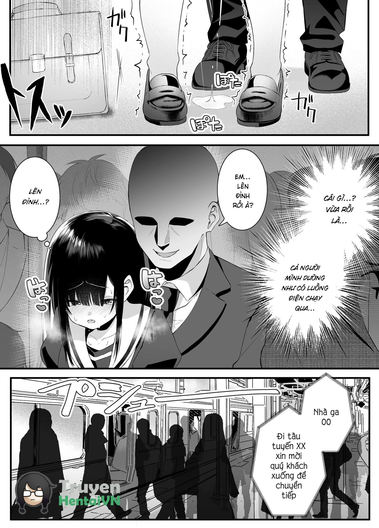 HentaiVN.net - Ảnh 17 - Fujun Isei Kouyuu shitara Soku Taigaku no Seijun Muku na Gakuensei ni Itazura ~Densha Chikan Hen~ - Chap 1