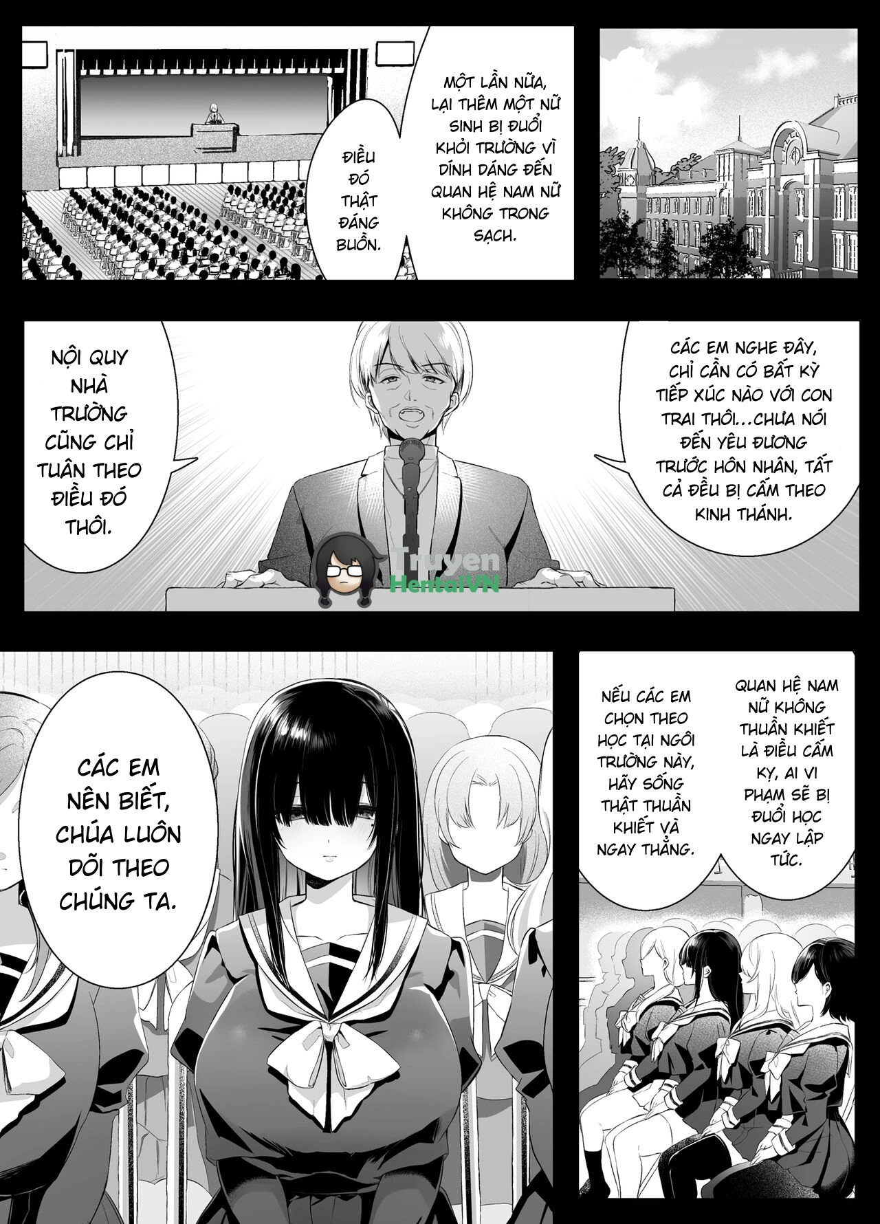 HentaiVN.net - Ảnh 3 - Fujun Isei Kouyuu shitara Soku Taigaku no Seijun Muku na Gakuensei ni Itazura ~Densha Chikan Hen~ - Chap 1
