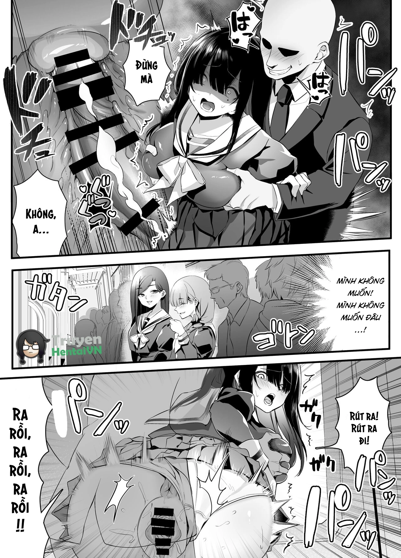 HentaiVN.net - Ảnh 25 - Fujun Isei Kouyuu shitara Soku Taigaku no Seijun Muku na Gakuensei ni Itazura ~Densha Chikan Hen~ - Chap 1