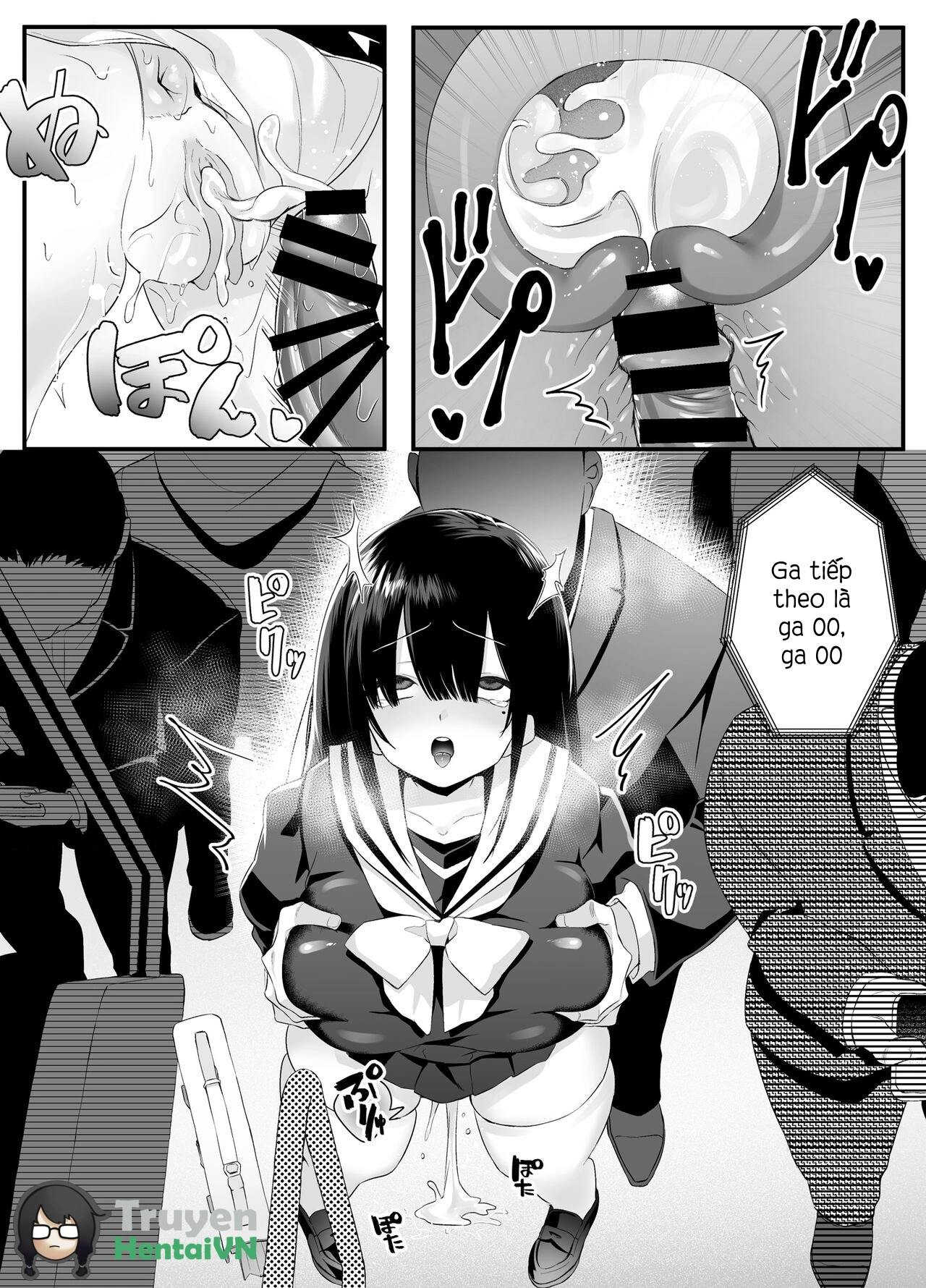 HentaiVN.net - Ảnh 27 - Fujun Isei Kouyuu shitara Soku Taigaku no Seijun Muku na Gakuensei ni Itazura ~Densha Chikan Hen~ - Chap 1