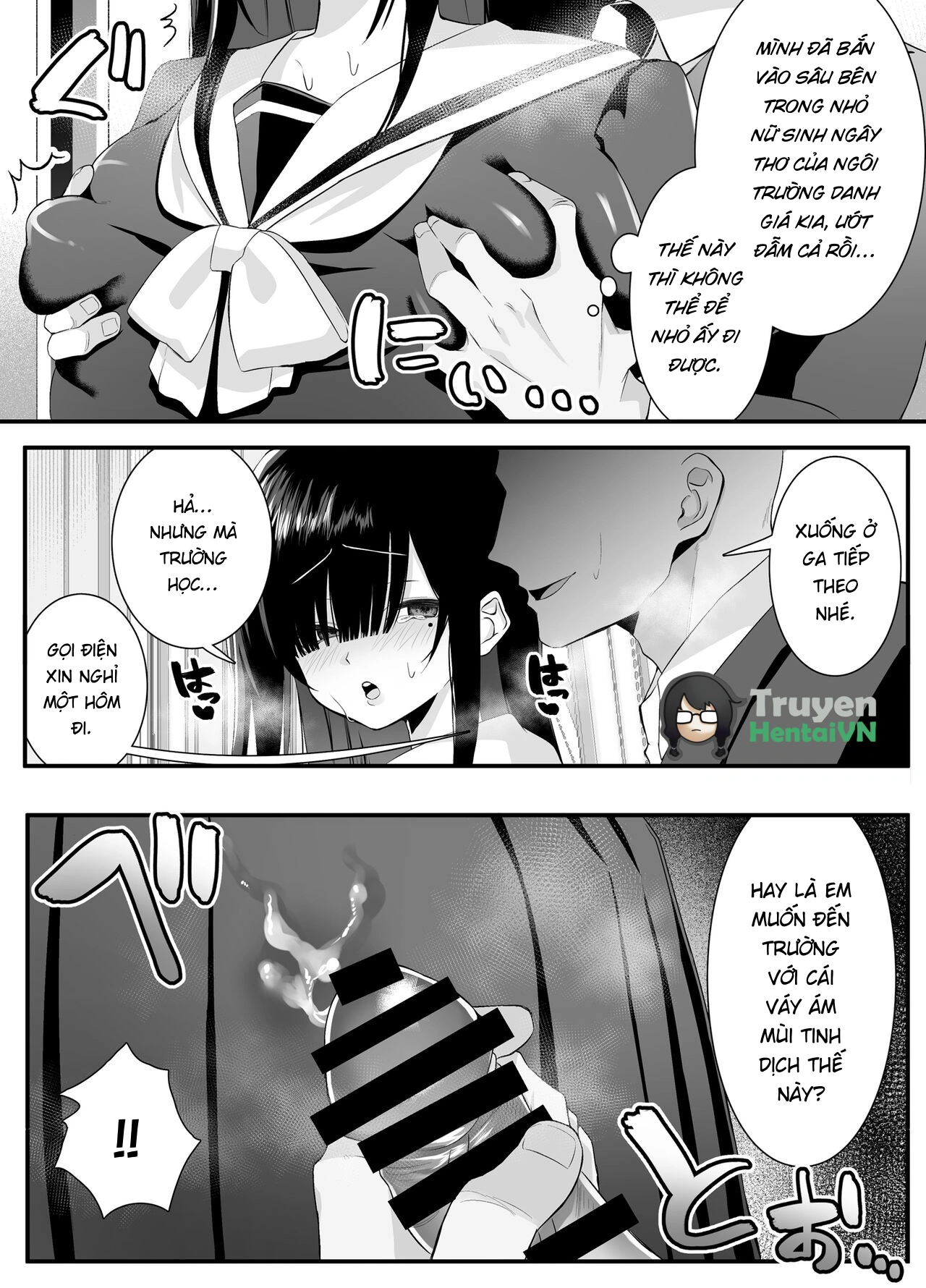 HentaiVN.net - Ảnh 28 - Fujun Isei Kouyuu shitara Soku Taigaku no Seijun Muku na Gakuensei ni Itazura ~Densha Chikan Hen~ - Chap 1