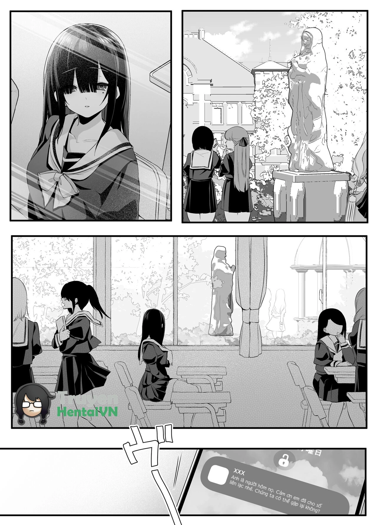 HentaiVN.net - Ảnh 35 - Fujun Isei Kouyuu shitara Soku Taigaku no Seijun Muku na Gakuensei ni Itazura ~Densha Chikan Hen~ - Chap 1
