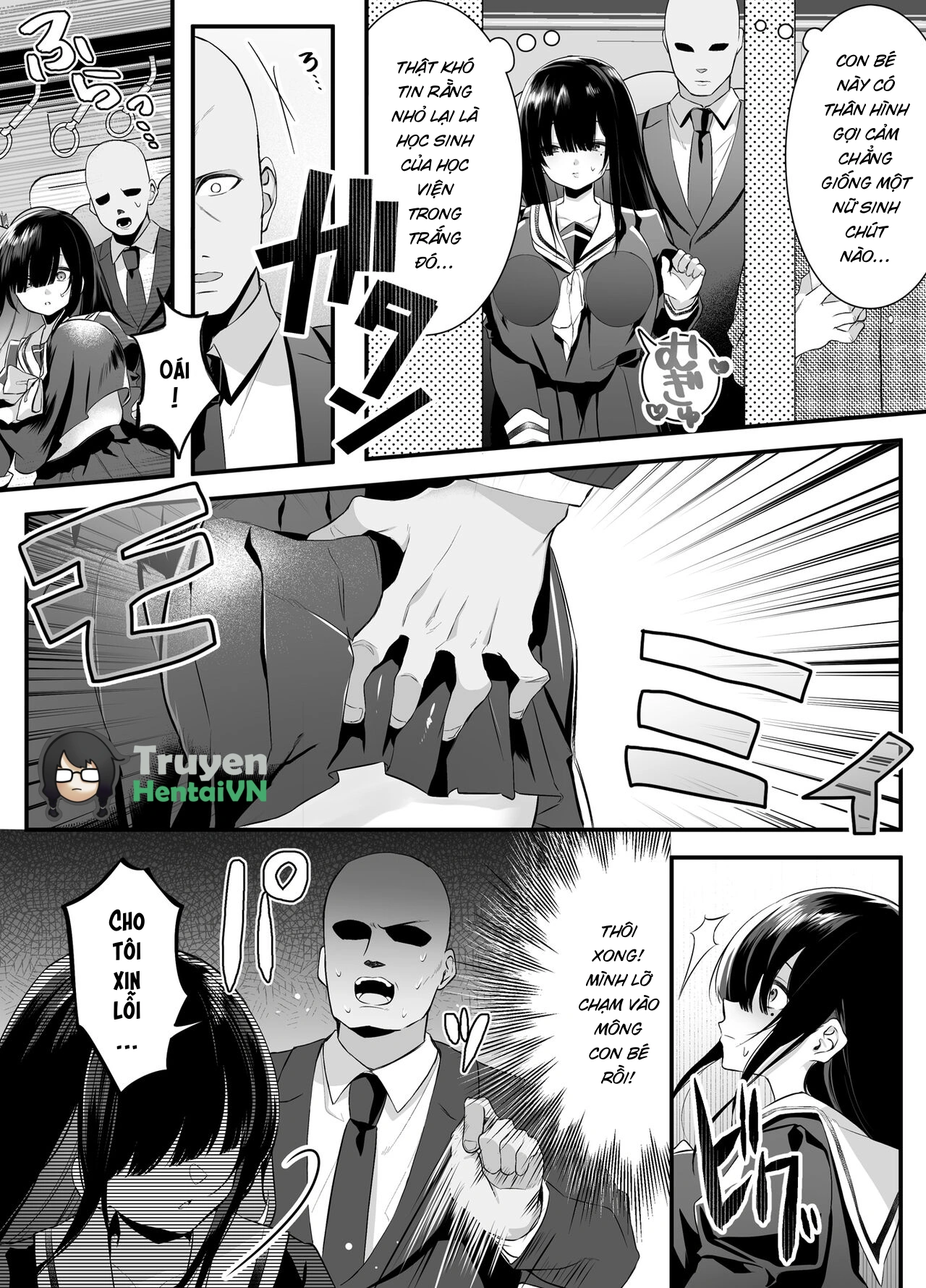 HentaiVN.net - Ảnh 8 - Fujun Isei Kouyuu shitara Soku Taigaku no Seijun Muku na Gakuensei ni Itazura ~Densha Chikan Hen~ - Chap 1