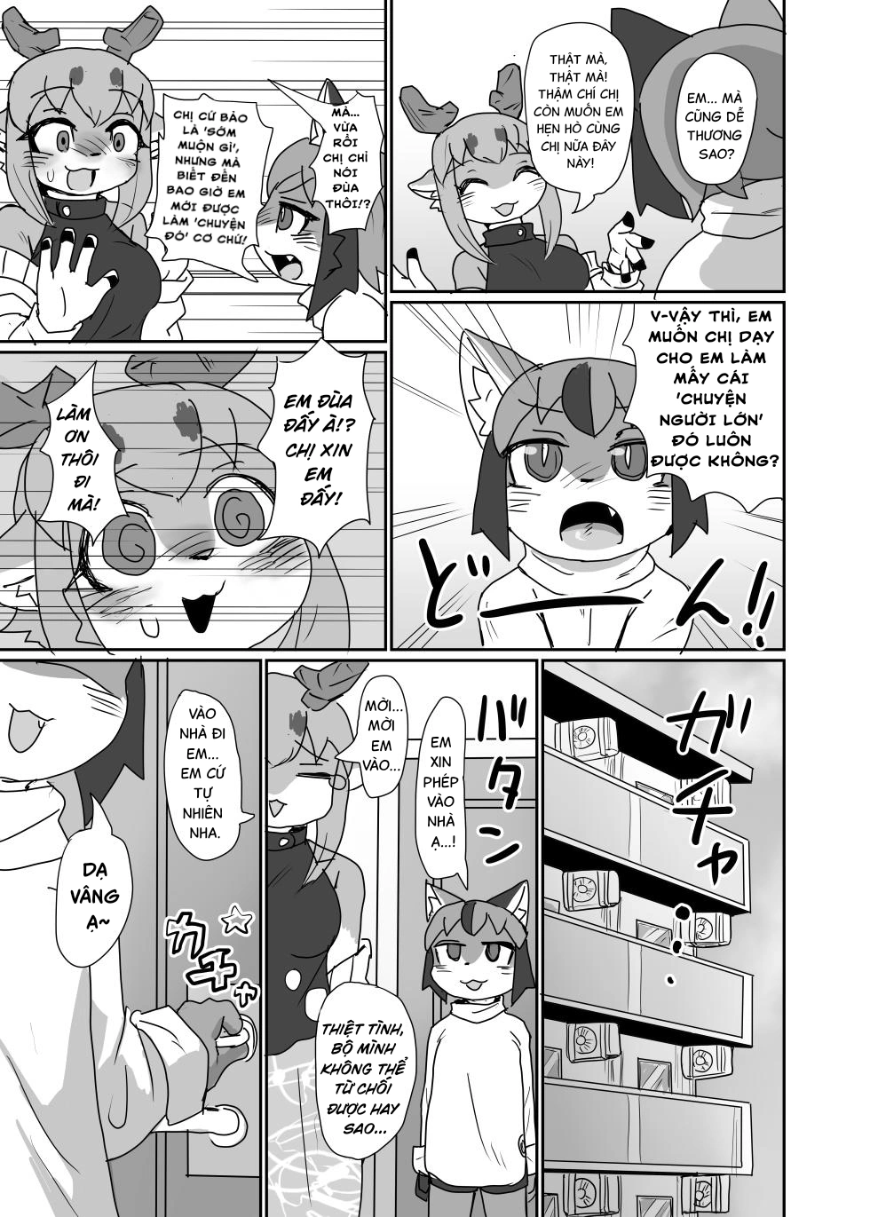 HentaiVN.net - Ảnh 9 - Dạy giúp em đi mà! Onee-san - Chap 1