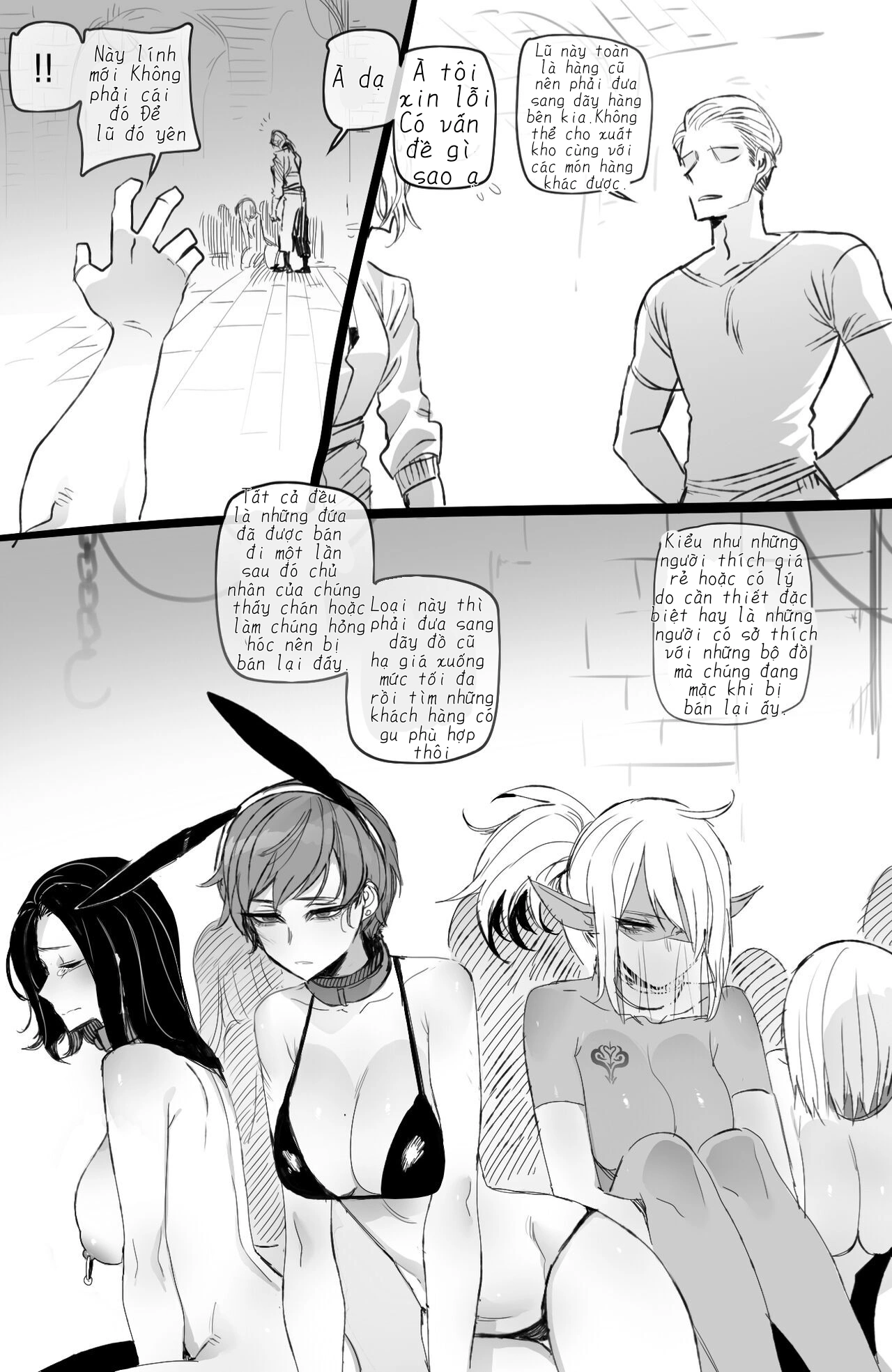 HentaiVN.net - Ảnh 36 - Chợ Nô Lệ ( Bản Full 1+2) - Chap 1