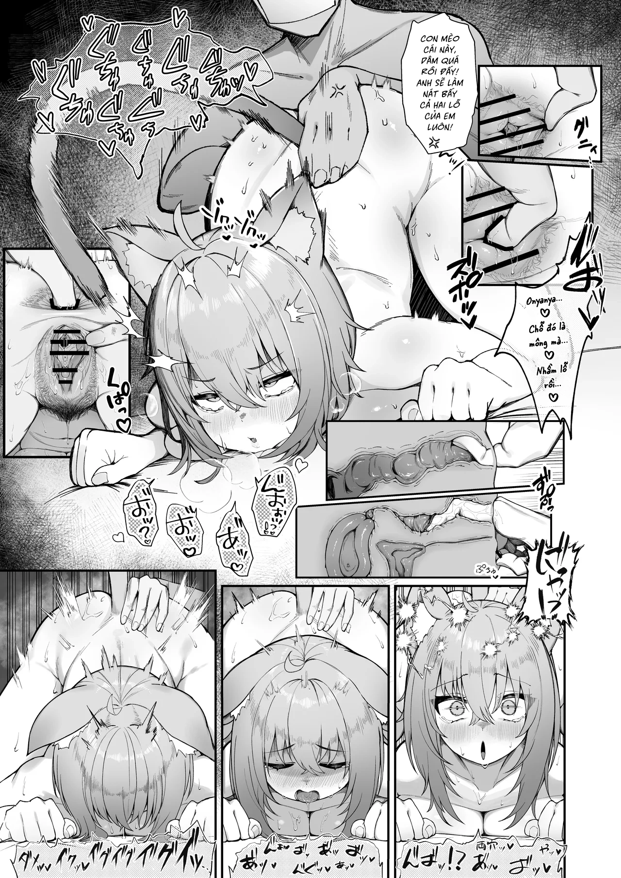 HentaiVN.net - Ảnh 12 - Phát tình! Trừng trị nàng mèo siêu dâm đãng - Chap 1