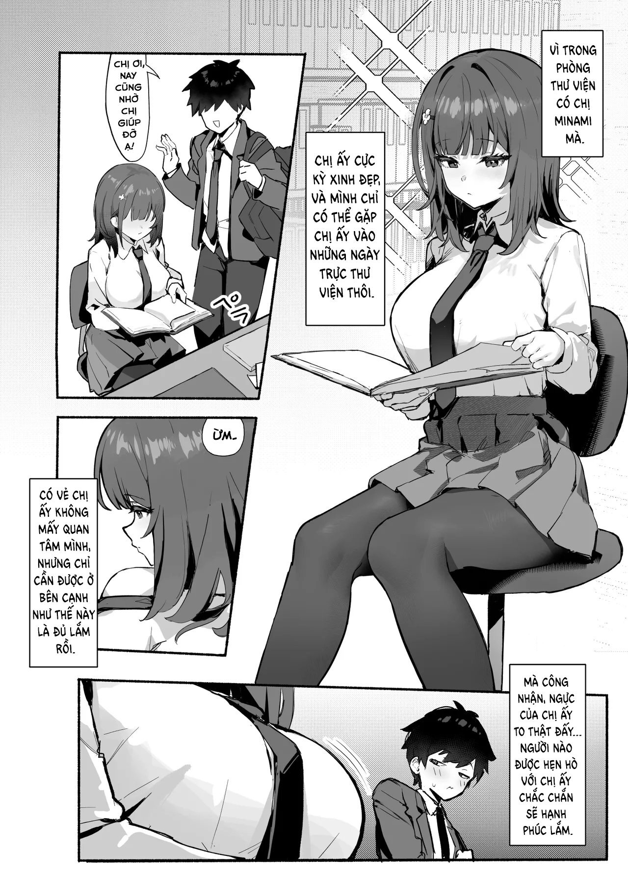 HentaiVN.net - Ảnh 6 - Bí mật của tôi với người tiền bối mà tôi ngưỡng mộ - Chap 1