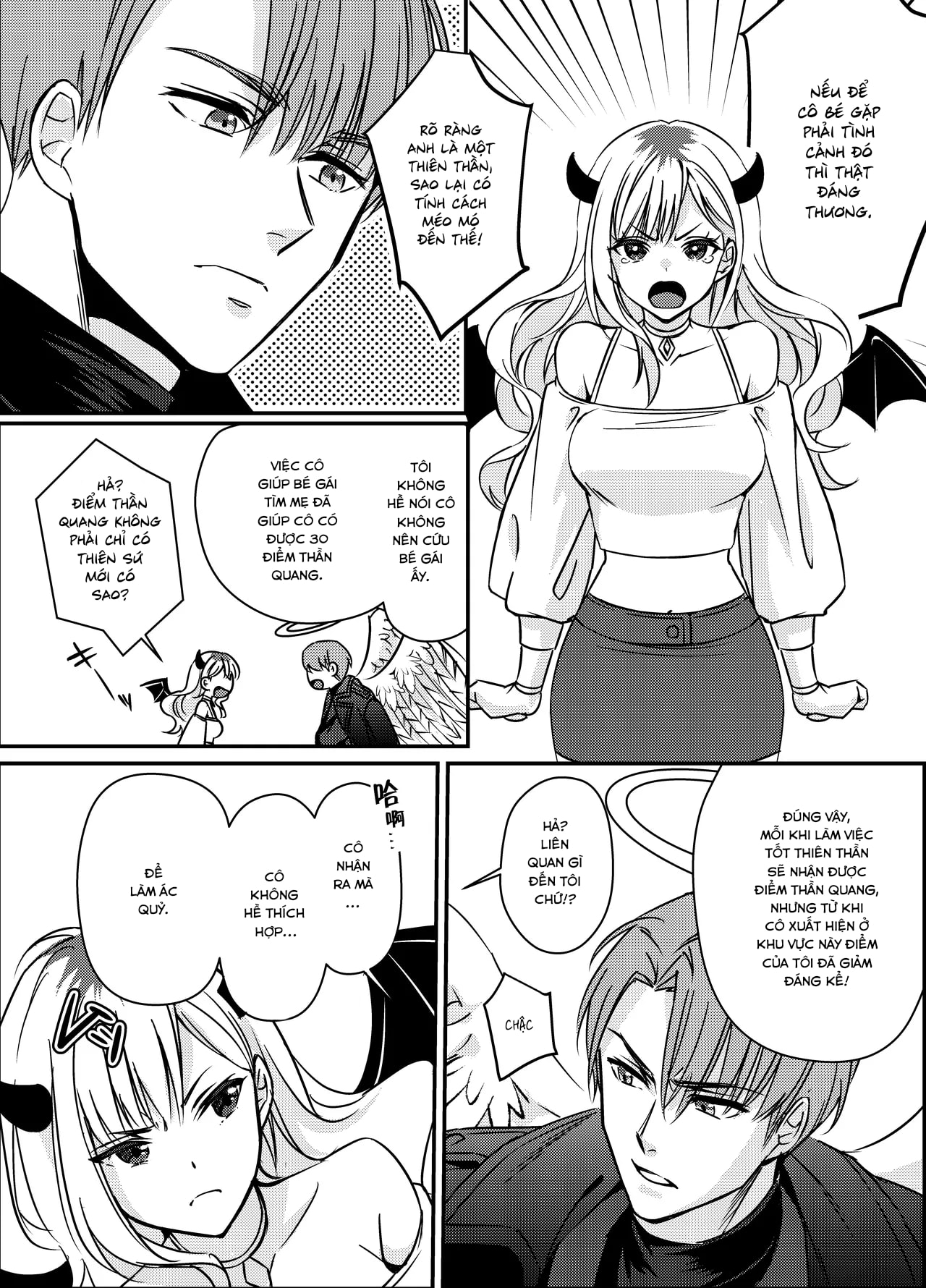 HentaiVN.net - Ảnh 7 - Thiên thần và ác quỷ - Chap 1