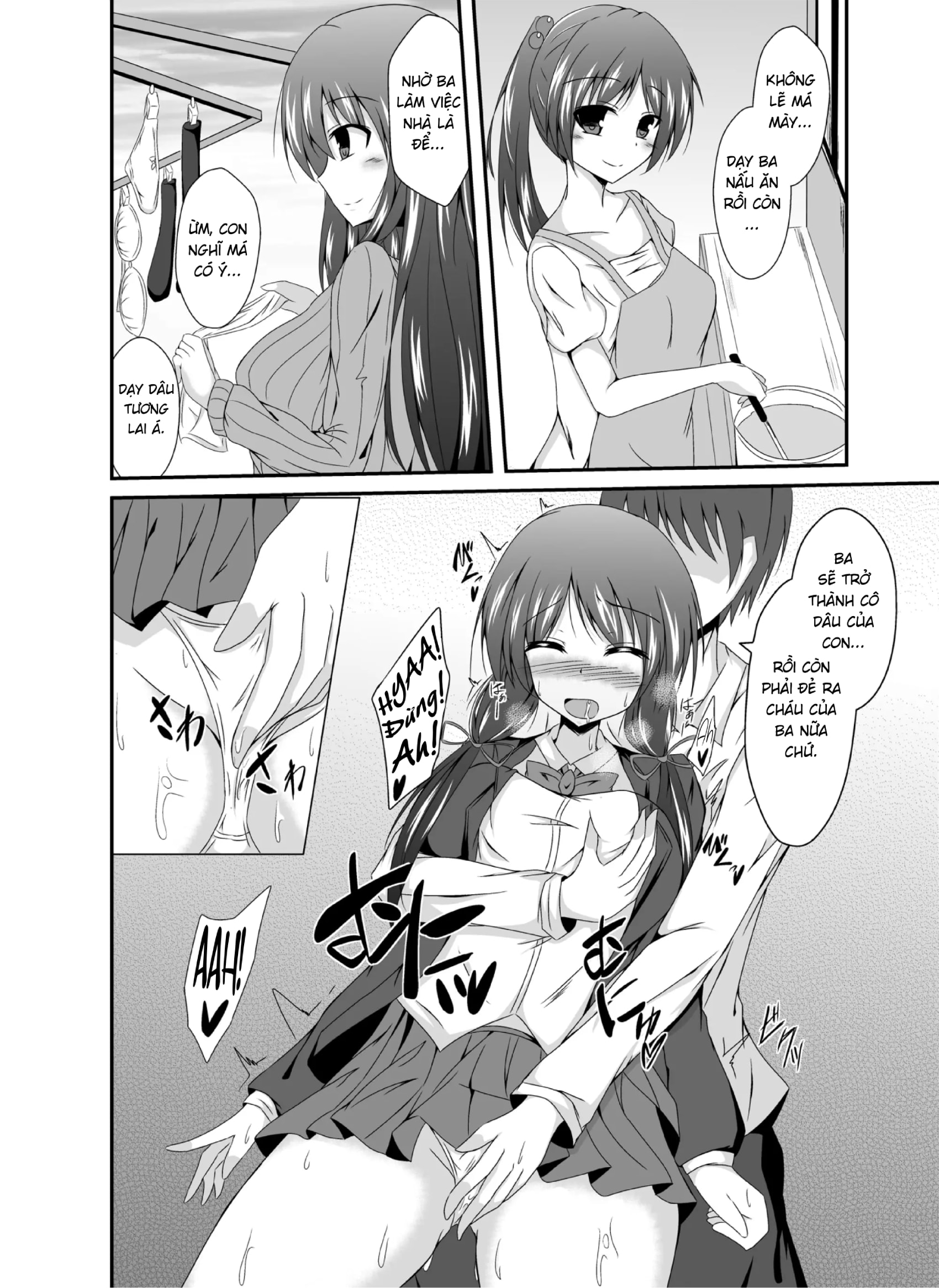 HentaiVN.net - Ảnh 17 - Không phải ba nói muốn thấy mặt cháu hả ba? - Chap 1