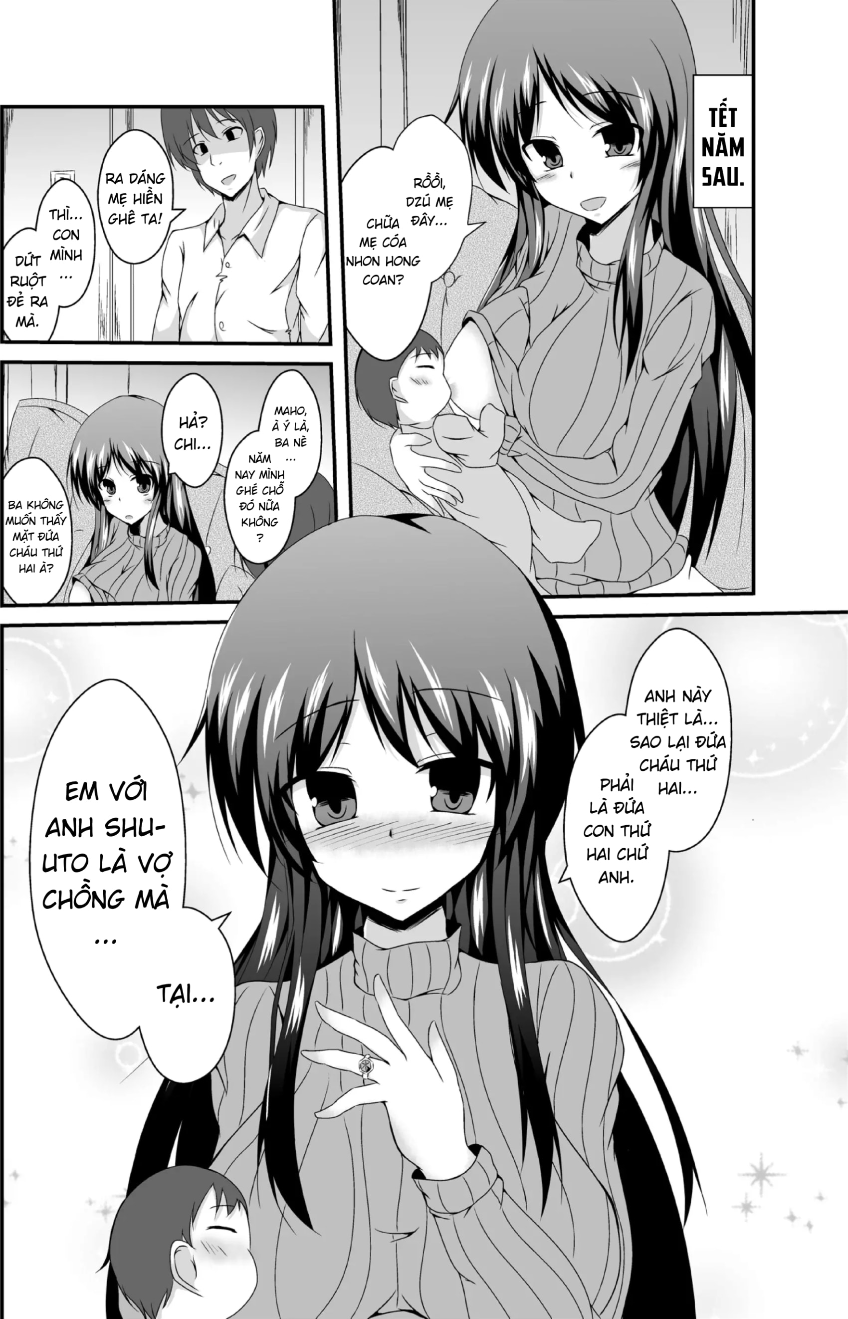 HentaiVN.net - Ảnh 40 - Không phải ba nói muốn thấy mặt cháu hả ba? - Chap 1