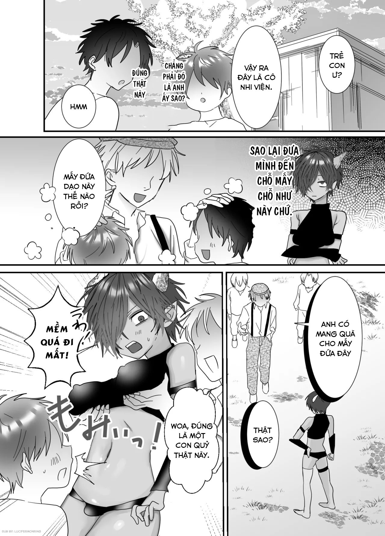 HentaiVN.net - Ảnh 14 - [おなすとろとろ(ポッチーマ)] クソガキに召喚されてHな奴○になりました。 - Chap 1