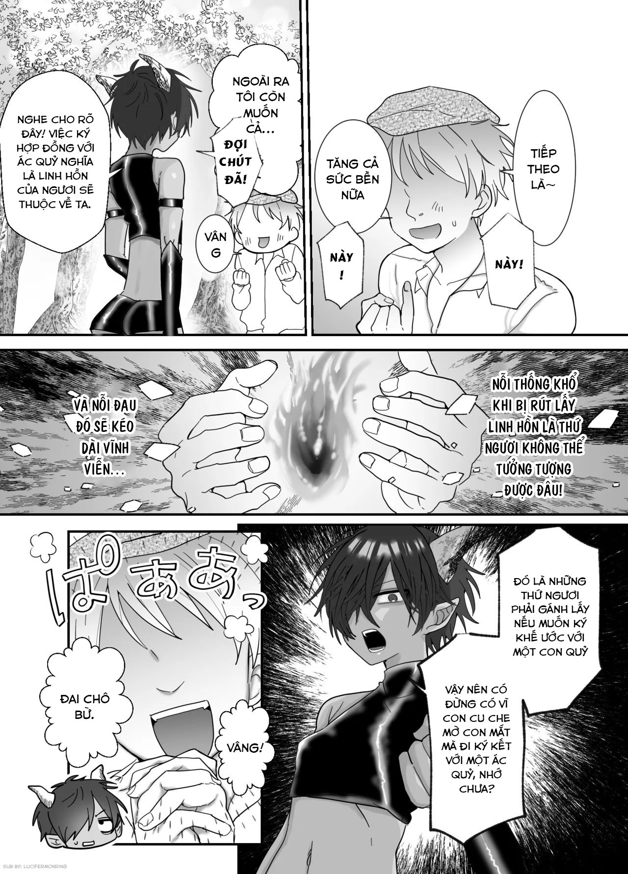 HentaiVN.net - Ảnh 5 - [おなすとろとろ(ポッチーマ)] クソガキに召喚されてHな奴○になりました。 - Chap 1