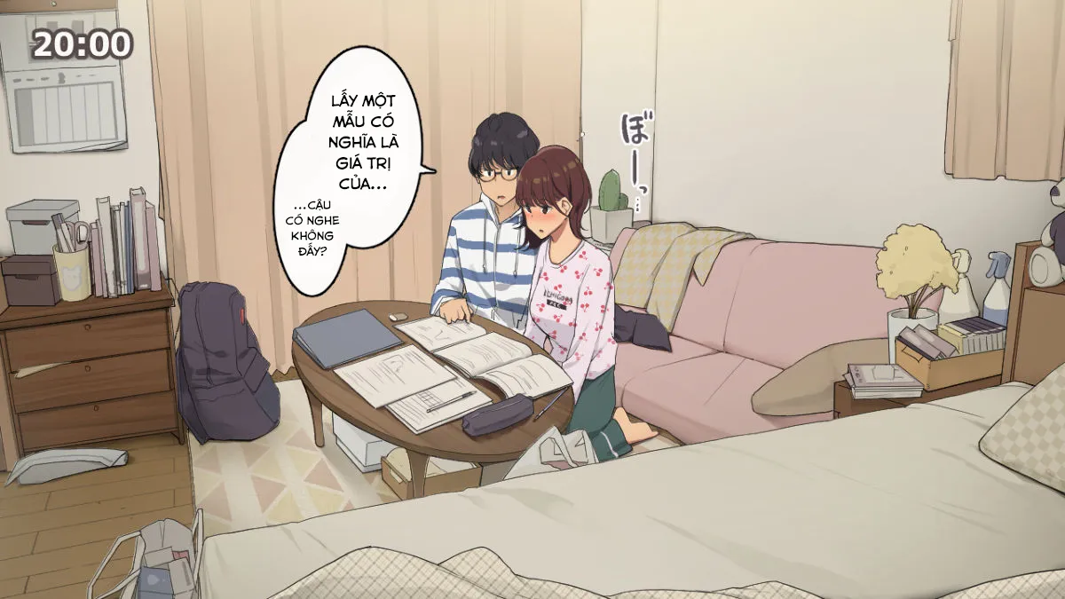 HentaiVN.net - Ảnh 13 - Chuẩn bị cho kỳ thi cùng bạn tôi [Hitorigurashi no Joshidaisei no Oheya, Tomodachi to Ichinichi Shuuchuu shite Benkyoukai shiyou to Kimeta Hi] - Chap 1