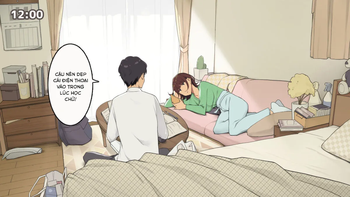 HentaiVN.net - Ảnh 5 - Chuẩn bị cho kỳ thi cùng bạn tôi [Hitorigurashi no Joshidaisei no Oheya, Tomodachi to Ichinichi Shuuchuu shite Benkyoukai shiyou to Kimeta Hi] - Chap 1