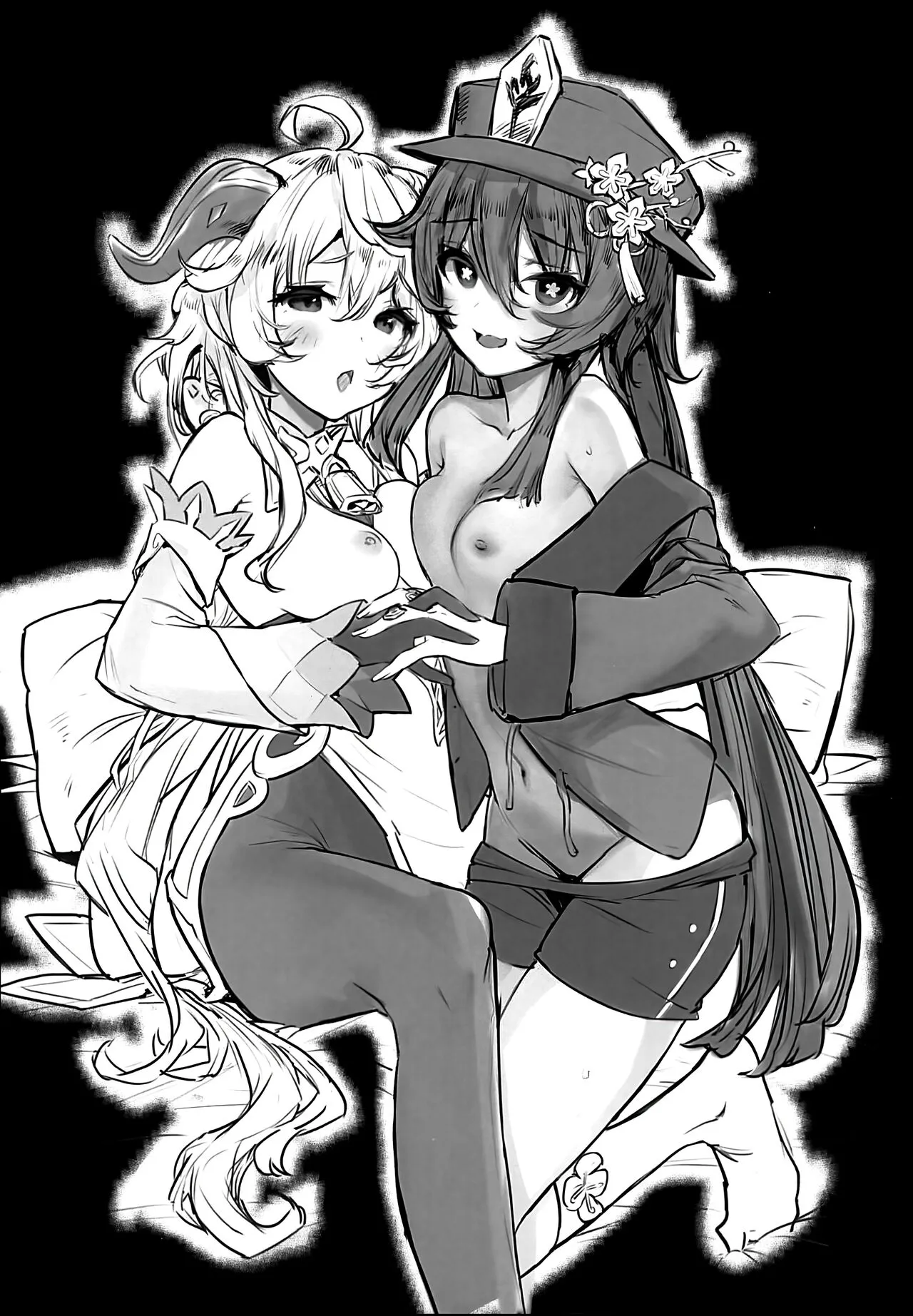 HentaiVN.net - Ảnh 3 - Công việc ngoài giờ của Dê Dừa 2 [Ganyu Zangyouchuu 2, 甘雨残業中2] - Chap 1