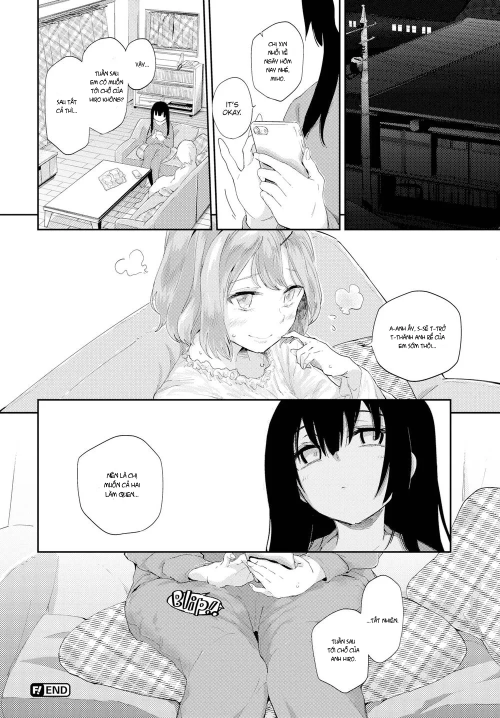 HentaiVN.net - Ảnh 21 - Cướp Bồ Của Chị Gái [On a Still-Warm Bed] - Chap 1