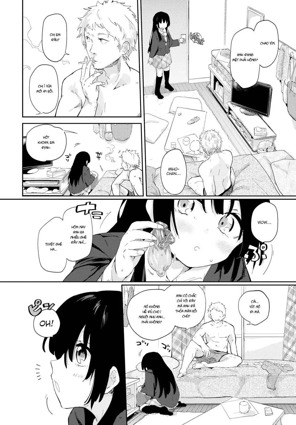 HentaiVN.net - Ảnh 5 - Cướp Bồ Của Chị Gái [On a Still-Warm Bed] - Chap 1