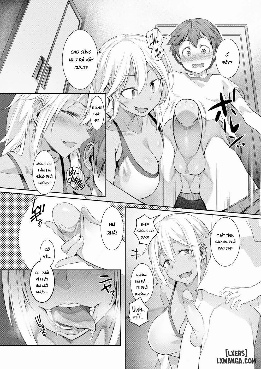HentaiVN.net - Ảnh 5 - The Kogal Sister at My Friend’s House - Chap 1