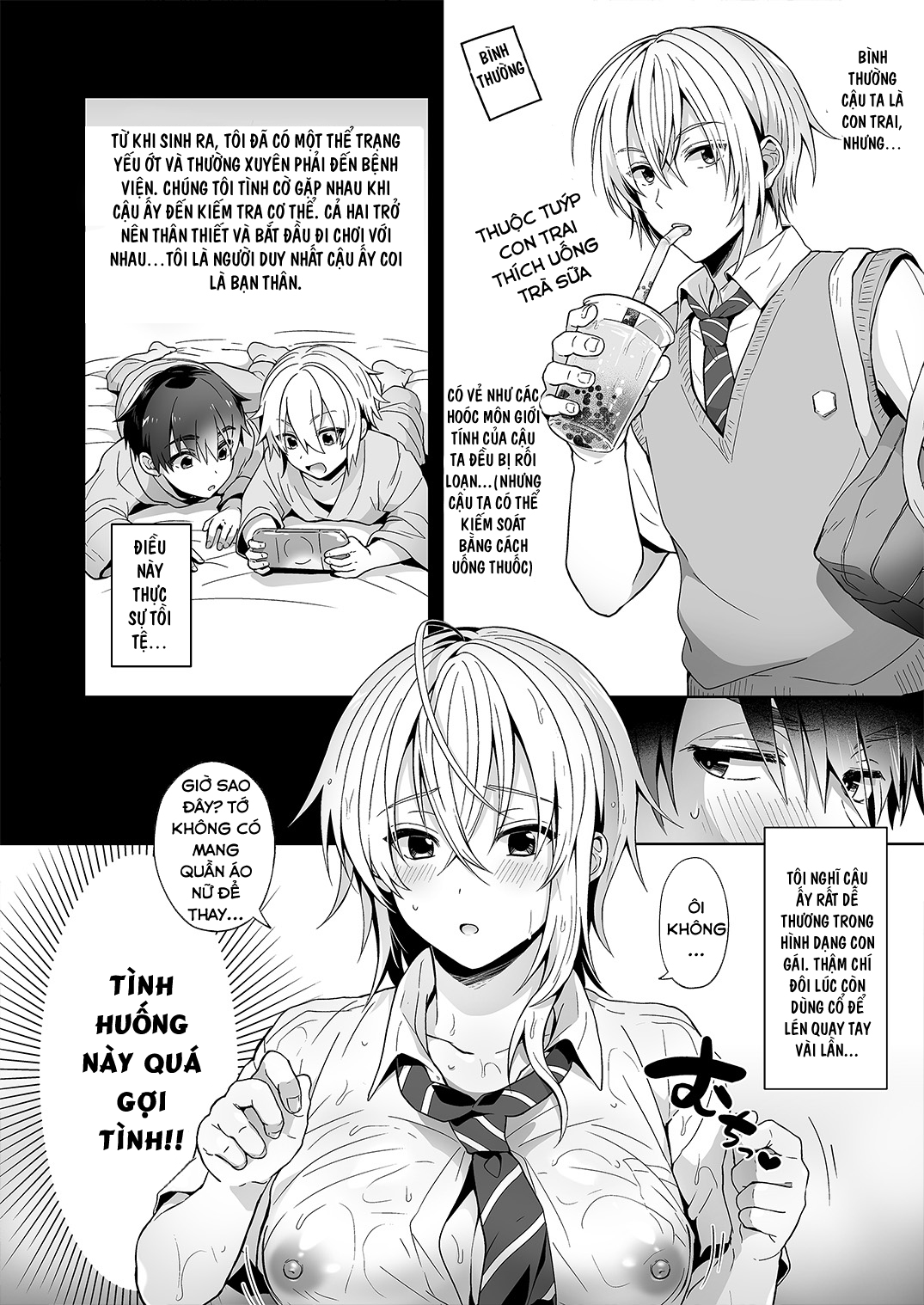 HentaiVN.net - Ảnh 7 - Ore no Shinyuu wa TS - Chap 1