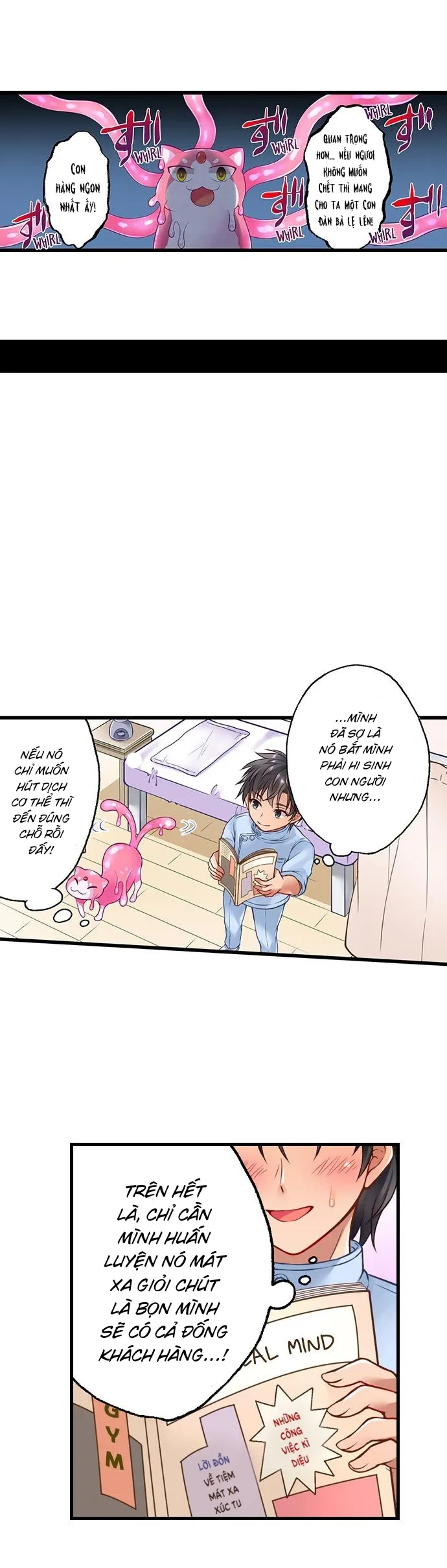 HentaiVN.net - Ảnh 10 - Tiệm Mát Xa Xúc Tu [触手のマッサージ屋さん!?～ぬるぬるほぐれて､キモチいい…; Tentacle Massage Salon] - Chap 1