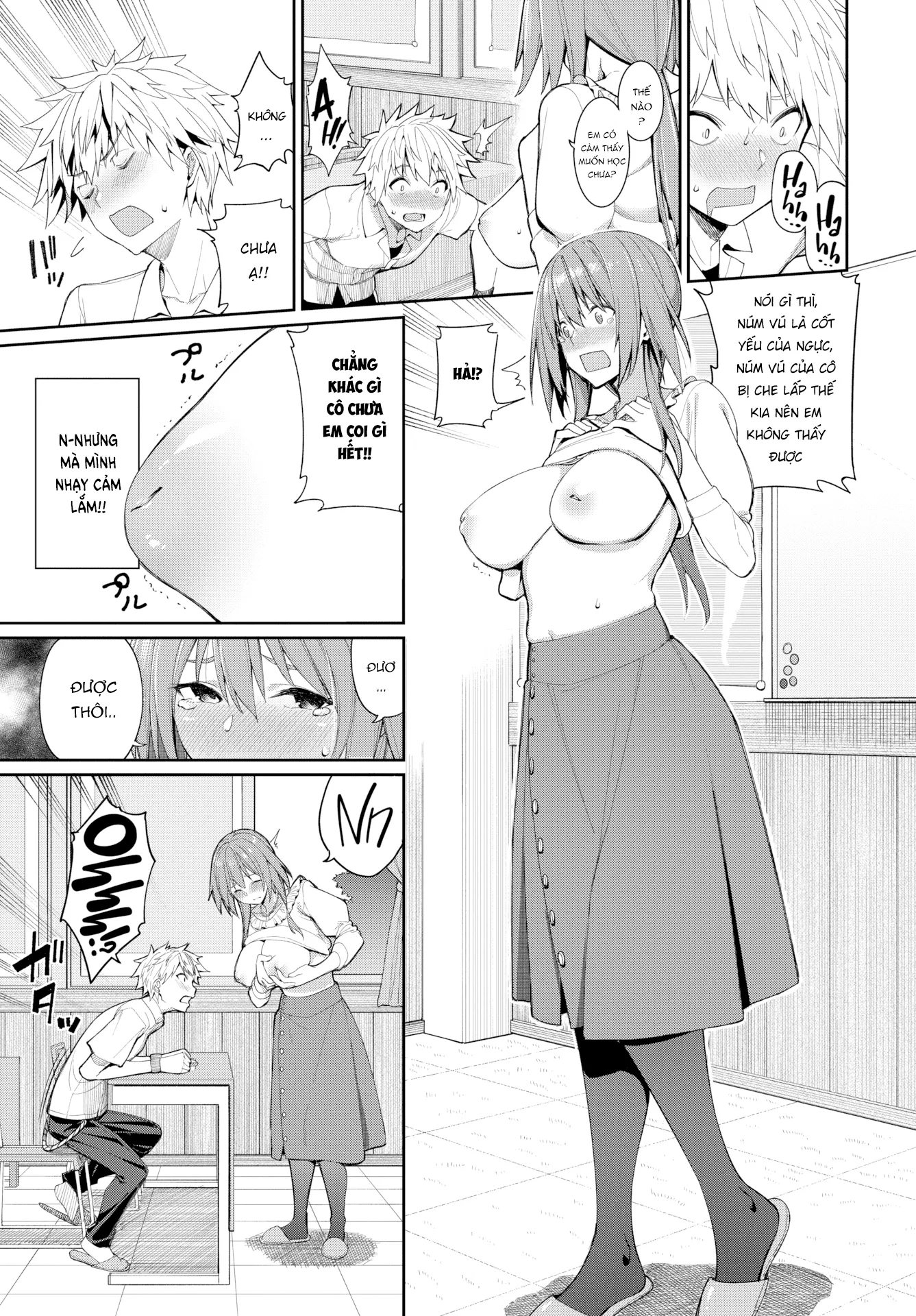 HentaiVN.net - Ảnh 8 - Phương Pháp Giảng Dạy Bằng Ngực Của Kaede Sensei - Chap 1