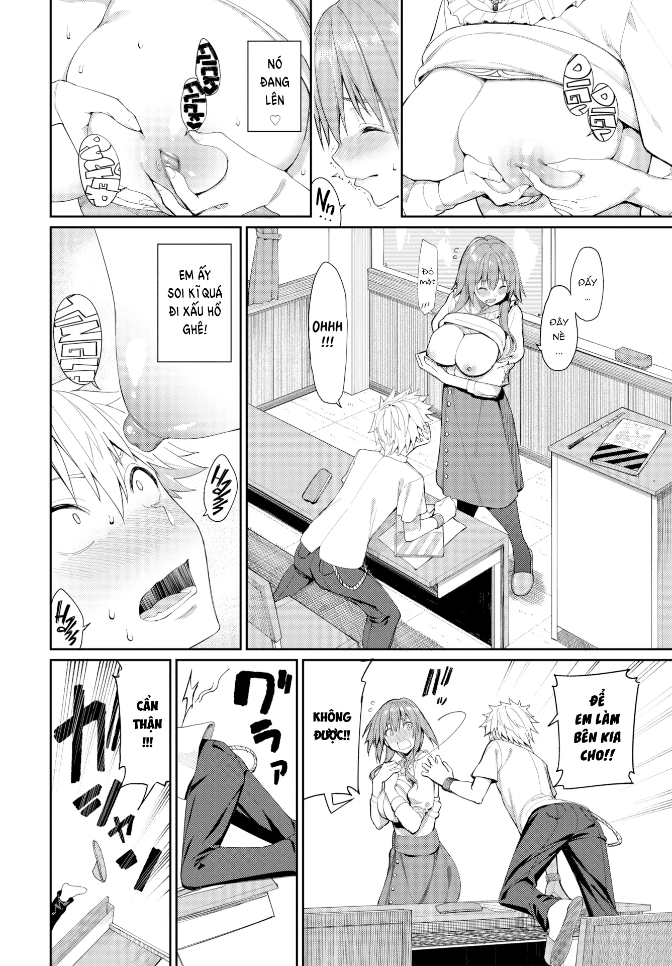 HentaiVN.net - Ảnh 9 - Phương Pháp Giảng Dạy Bằng Ngực Của Kaede Sensei - Chap 1