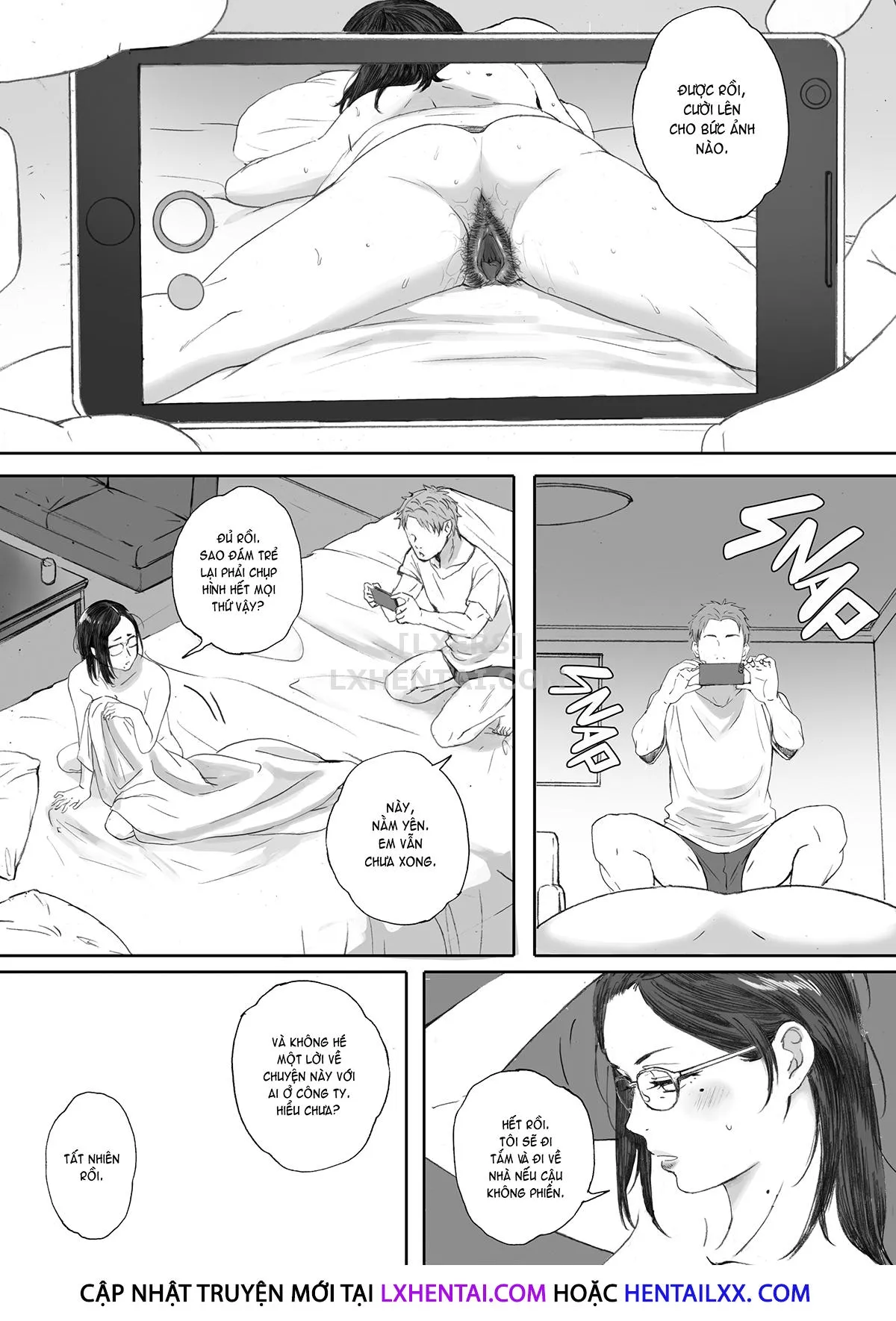 HentaiVN.net - Ảnh 16 - Middle-Aged Miss Hanada's Defloration - Chap 1