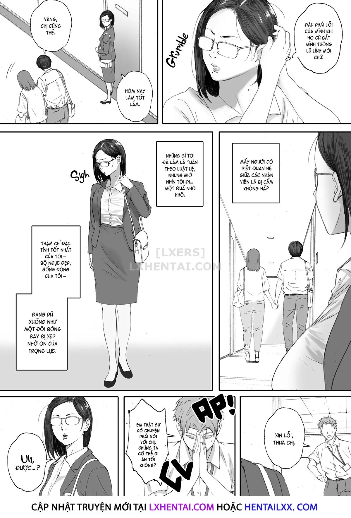 HentaiVN.net - Ảnh 6 - Middle-Aged Miss Hanada's Defloration - Chap 1