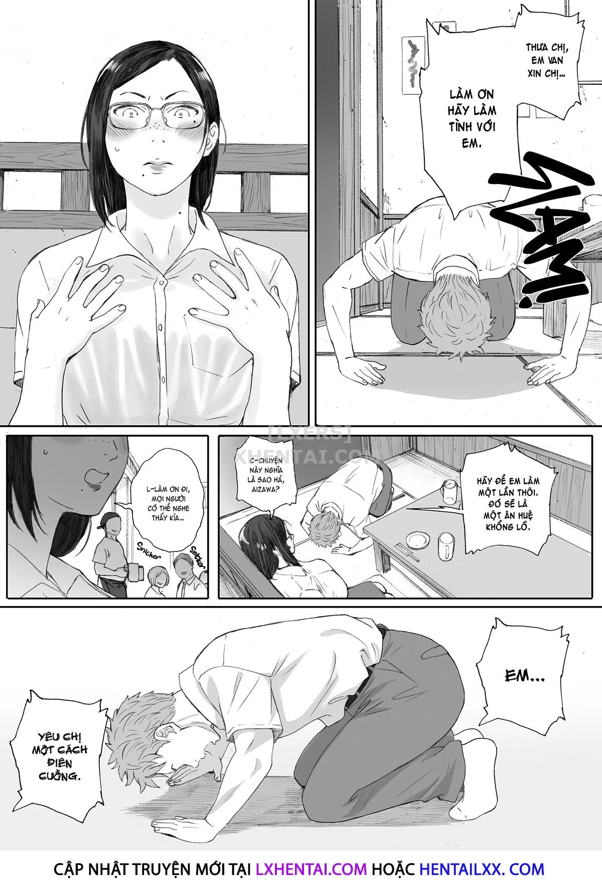 HentaiVN.net - Ảnh 7 - Middle-Aged Miss Hanada's Defloration - Chap 1