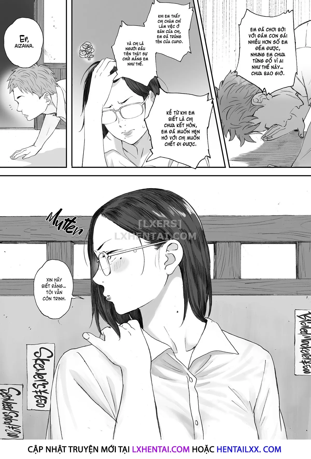 HentaiVN.net - Ảnh 8 - Middle-Aged Miss Hanada's Defloration - Chap 1