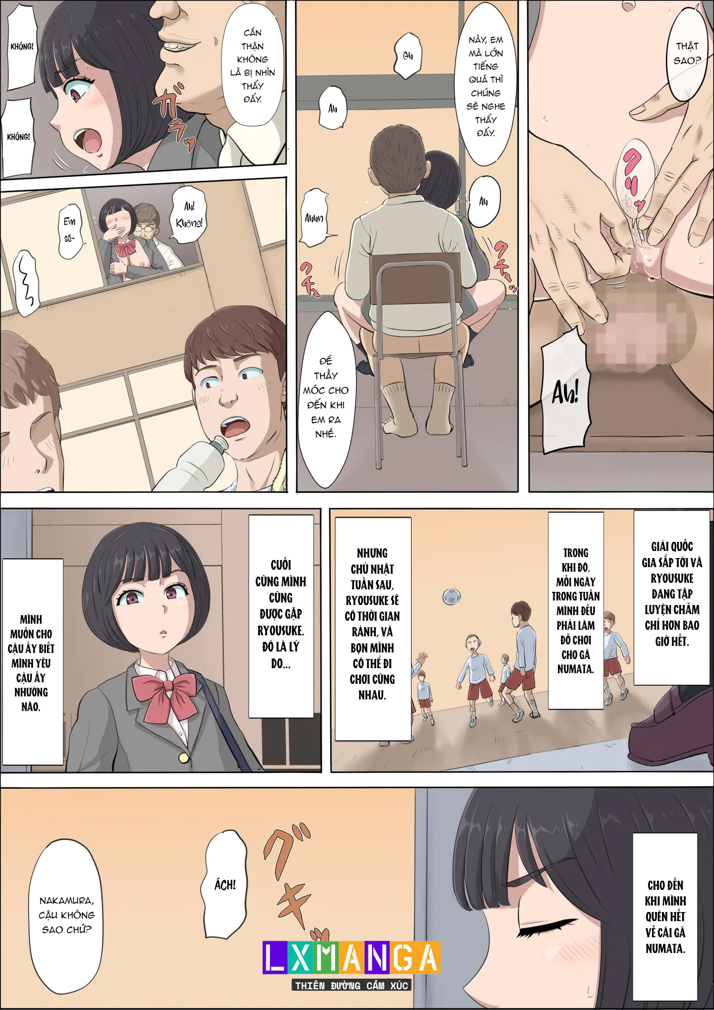 HentaiVN.net - Ảnh 16 - Mahiru to numata, wana ni hamerareta kanojo - Chap 5