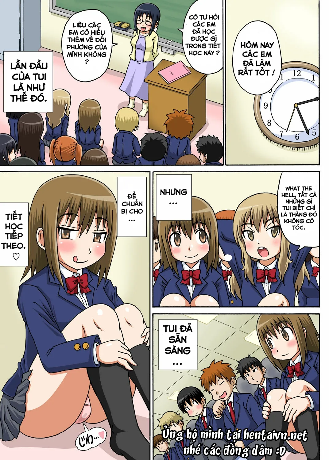 HentaiVN.net - Ảnh 24 - Classmate to Ecchi Jugyou [Lớp học tình dục] - Chap 1