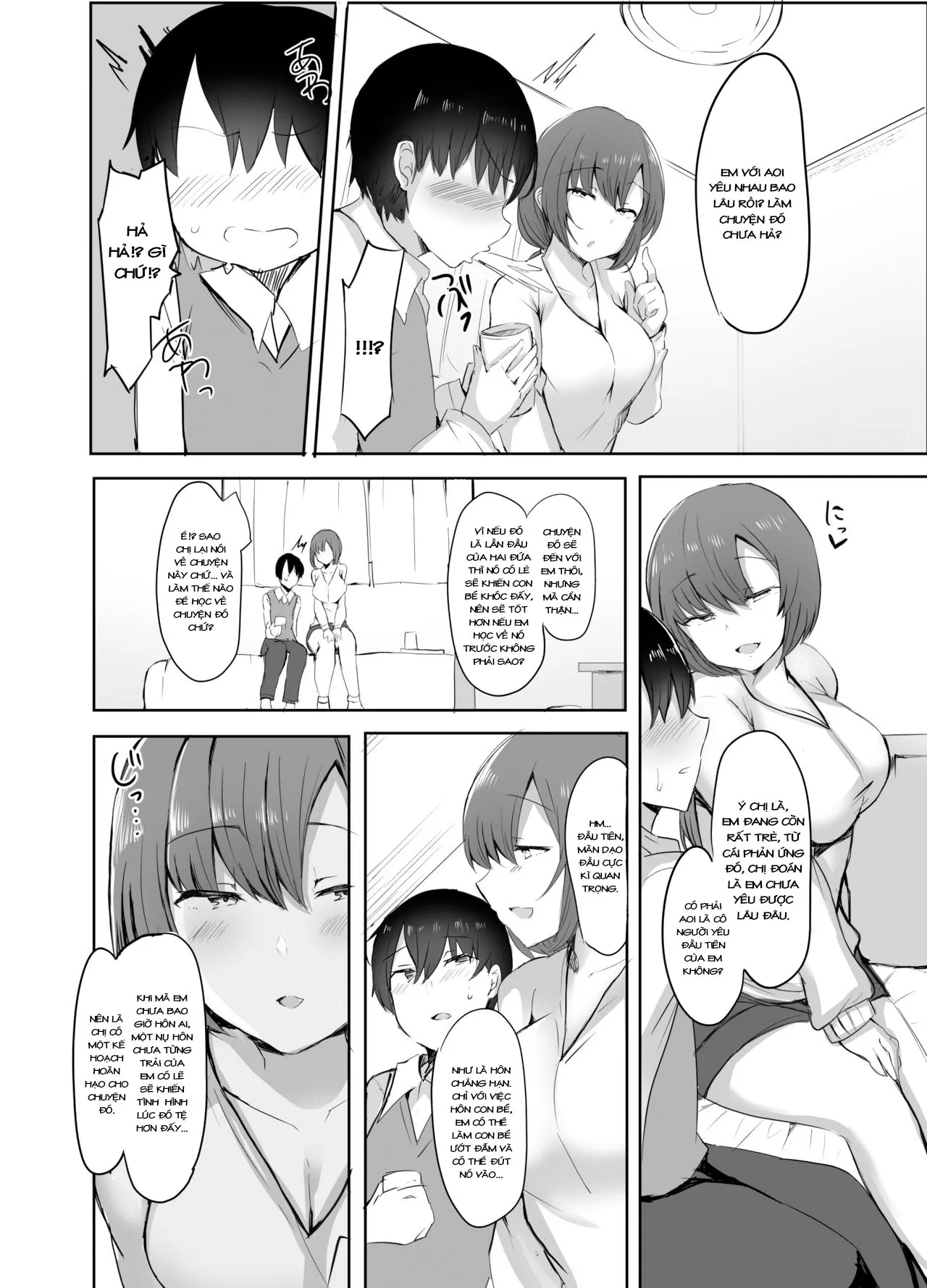 HentaiVN.net - Ảnh 5 - Lần đầu của tôi với chị của người yêu [ぼくの初めての相手は彼女のお姉さん;my first xxx is her older sister;Boku no Hajimete no Aite wa Kanojo no Onee-san] - Chap 1