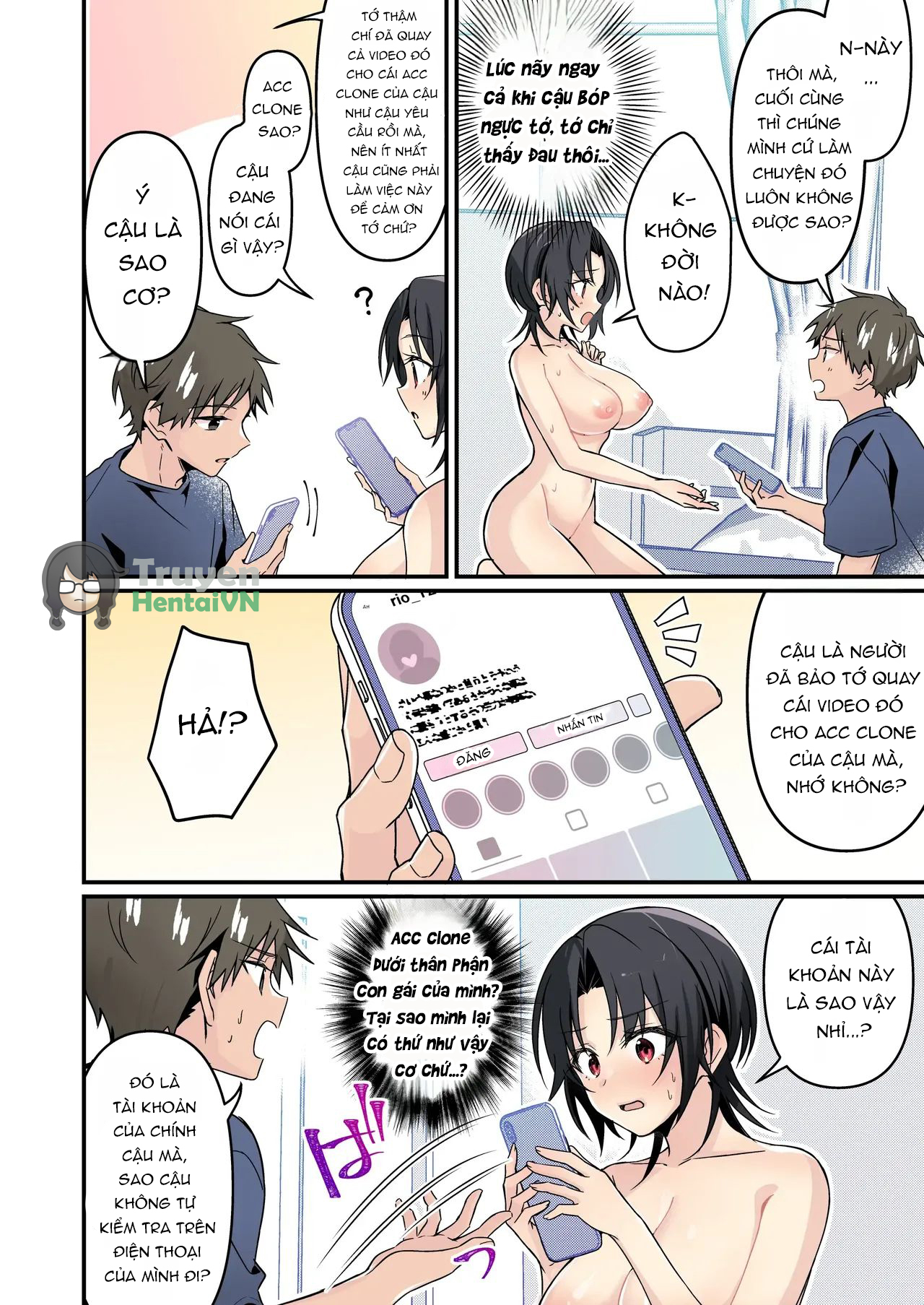 HentaiVN.net - Ảnh 25 - Jinsei Kaihen Appli de Barairo no Hibi? ~Jibun o Ukkari Dosukebe Bishoujo ni~ - Chap 1