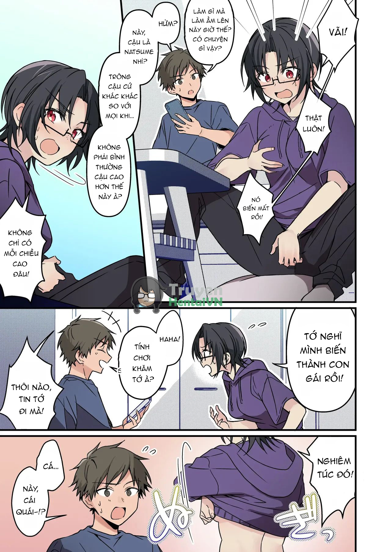 HentaiVN.net - Ảnh 8 - Jinsei Kaihen Appli de Barairo no Hibi? ~Jibun o Ukkari Dosukebe Bishoujo ni~ - Chap 1