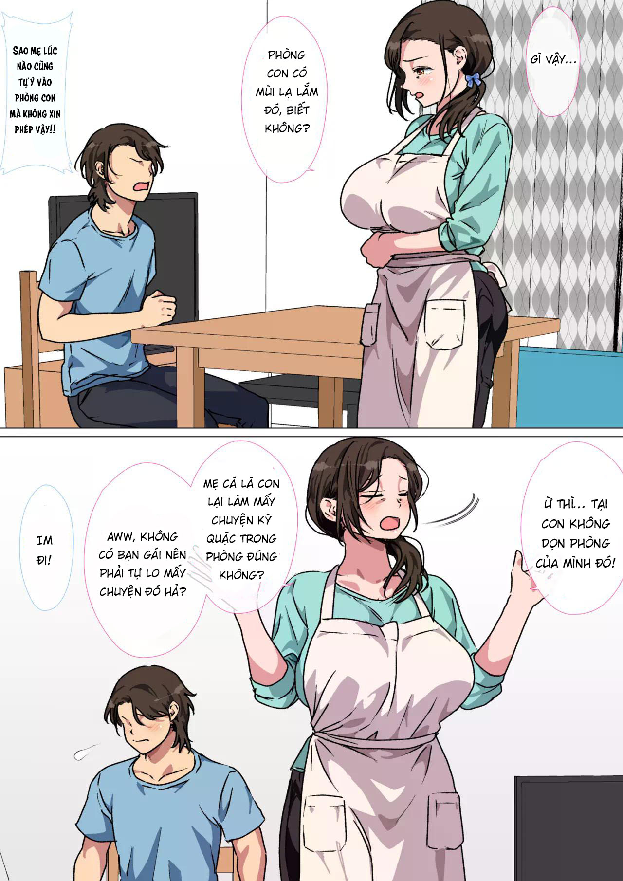 HentaiVN.net - Ảnh 8 - Haha ga Ecchi na Chouhatsu Shite Kita node Gaman Dekizu ni Hangeki Shimashita - Chap 1