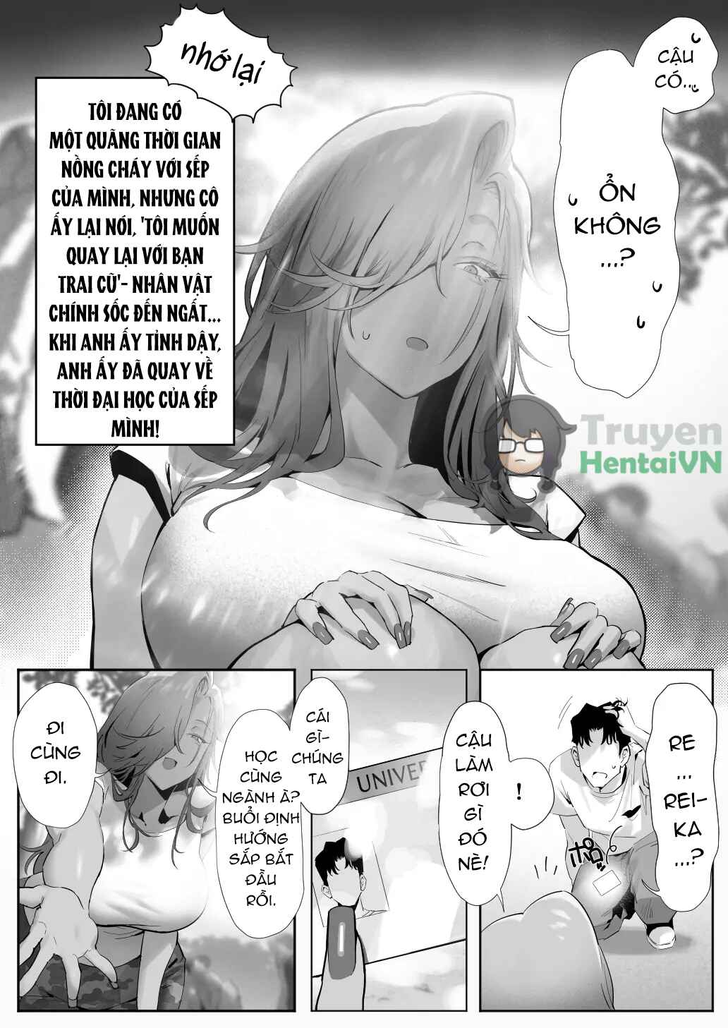 HentaiVN.net - Ảnh 9 - Onna Gal Joushi to Furin suru Hanashi 5 - Chap 1