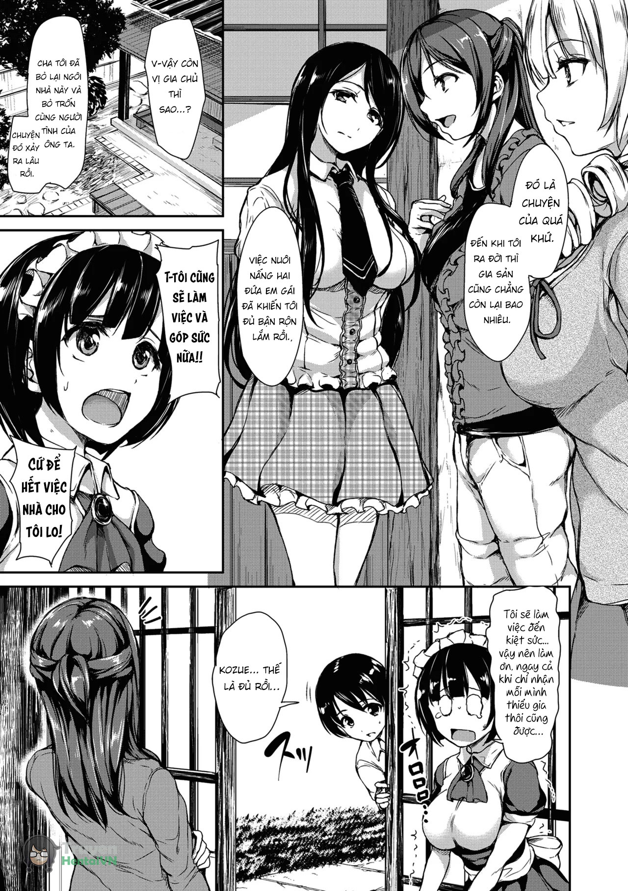 HentaiVN.net - Ảnh 13 - At Home Harem Fudeoro Sisters - Chap 1