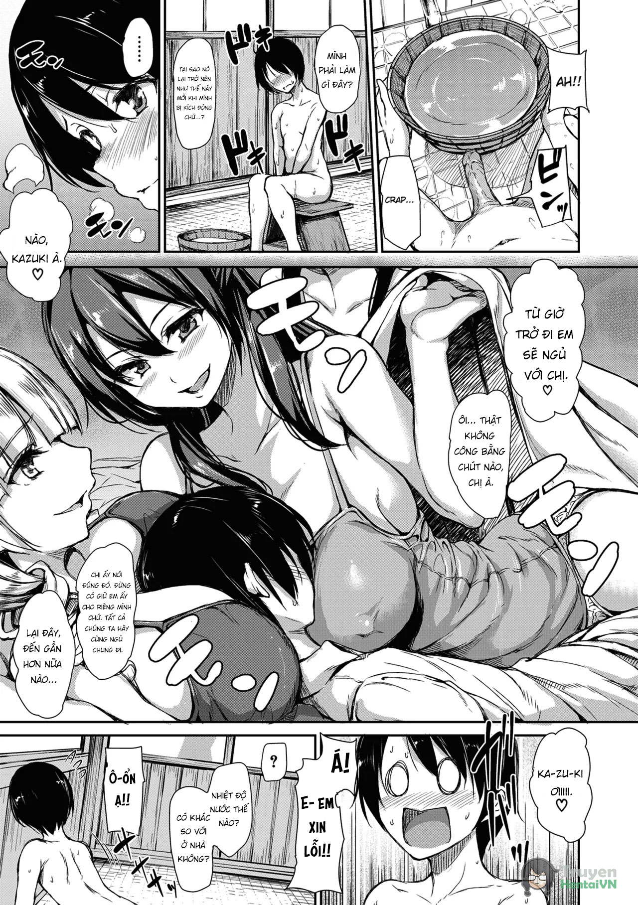 HentaiVN.net - Ảnh 19 - At Home Harem Fudeoro Sisters - Chap 1