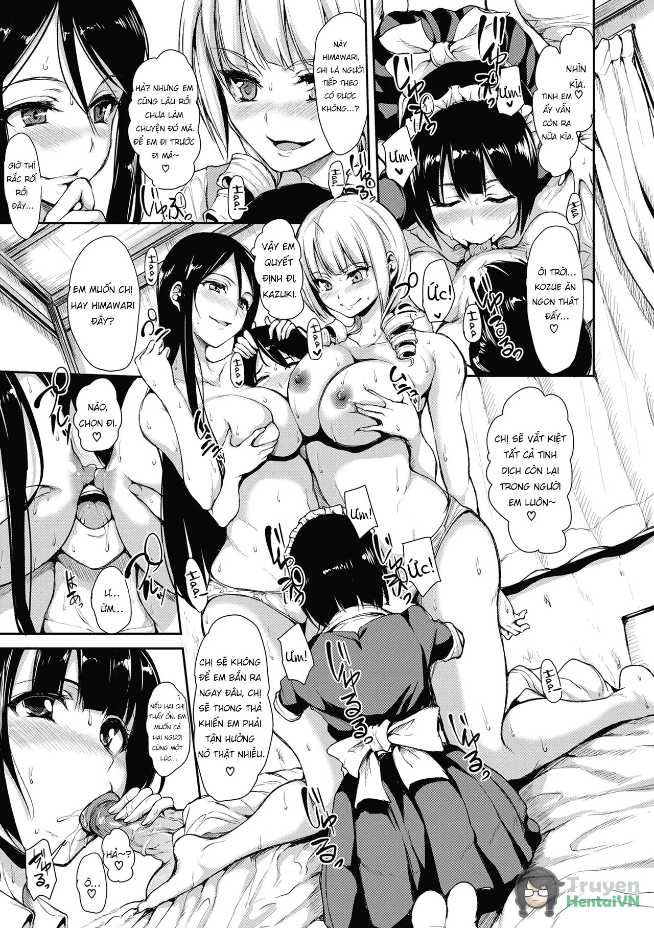 HentaiVN.net - Ảnh 18 - At Home Harem Fudeoro Sisters - Chap 3