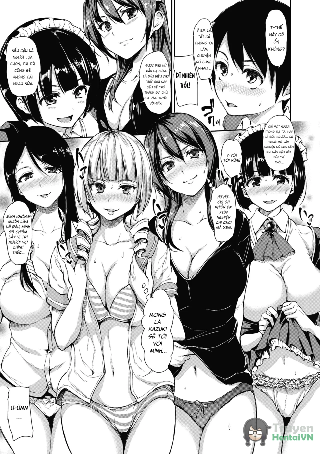 HentaiVN.net - Ảnh 6 - At Home Harem Fudeoro Sisters - Chap 3
