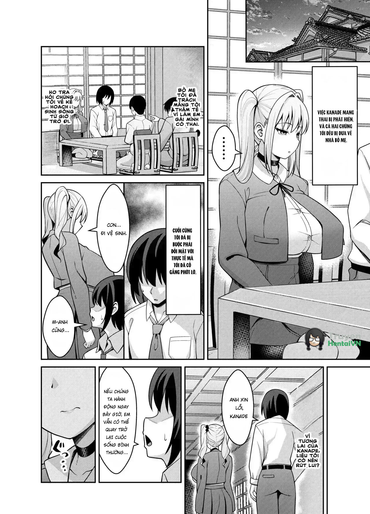 HentaiVN.net - Ảnh 38 - Ani Love Koushitsudo Chounyuu Imouto ni Semararete Haramasechau Hanashi - Chap 1