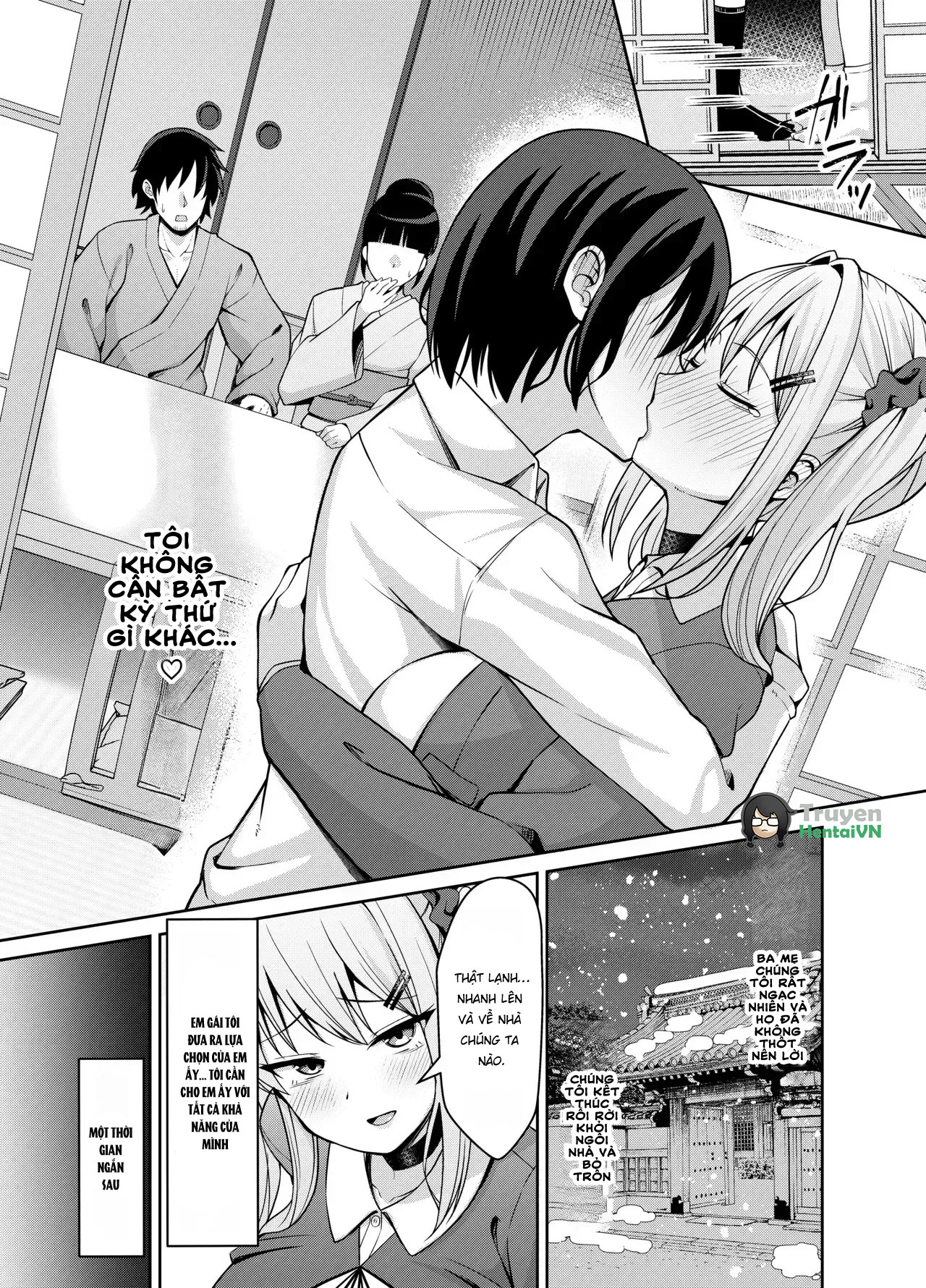 HentaiVN.net - Ảnh 40 - Ani Love Koushitsudo Chounyuu Imouto ni Semararete Haramasechau Hanashi - Chap 1