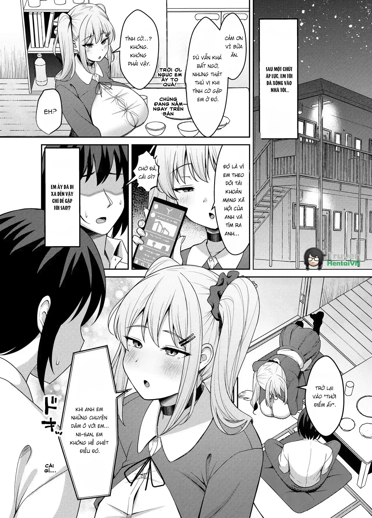 HentaiVN.net - Ảnh 6 - Ani Love Koushitsudo Chounyuu Imouto ni Semararete Haramasechau Hanashi - Chap 1