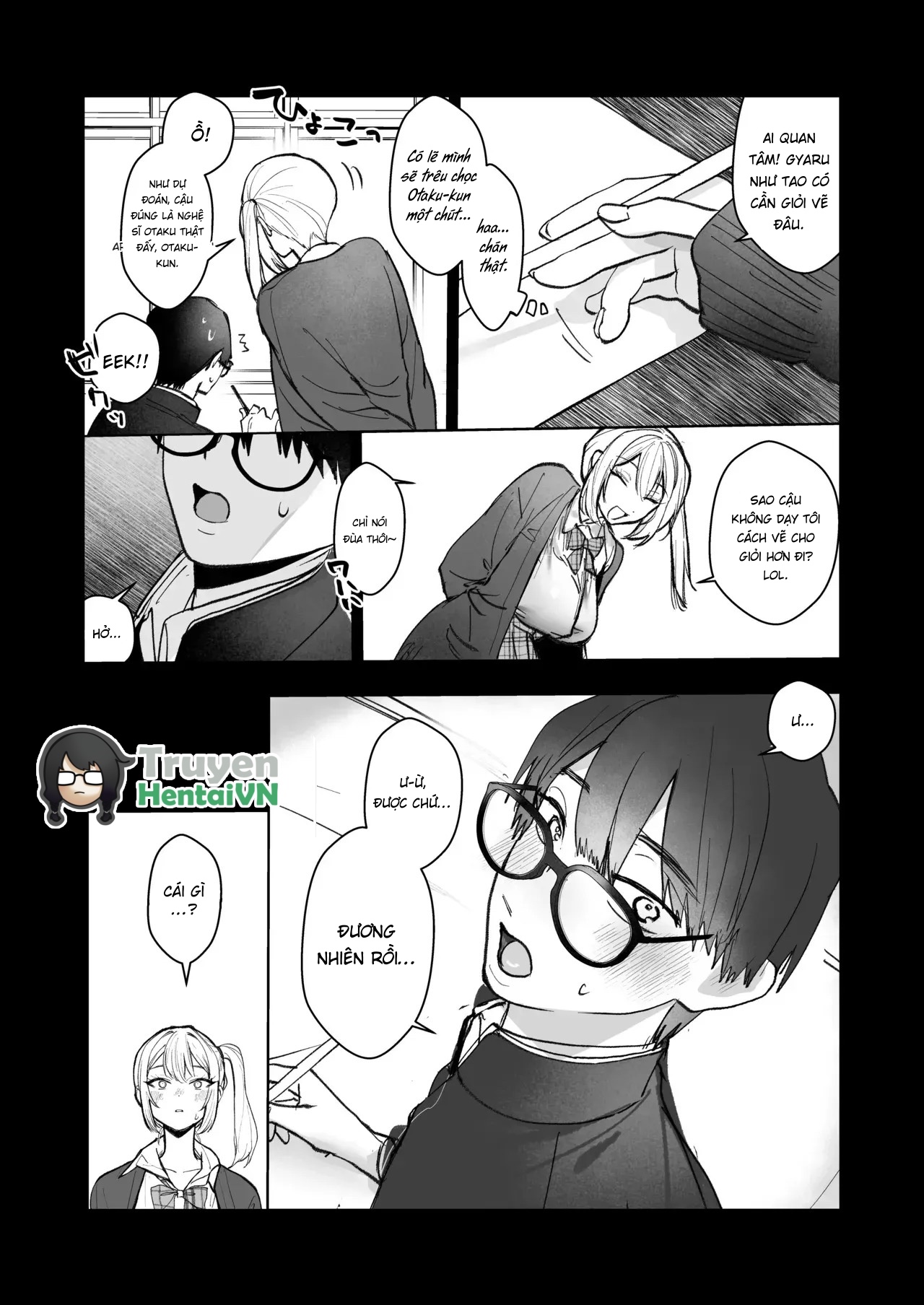 HentaiVN.net - Ảnh 12 - Ryou Kataomoi ga Minoranai Gyaru-san wa Iramura Chikunii ga Tomaranai! - Chap 1