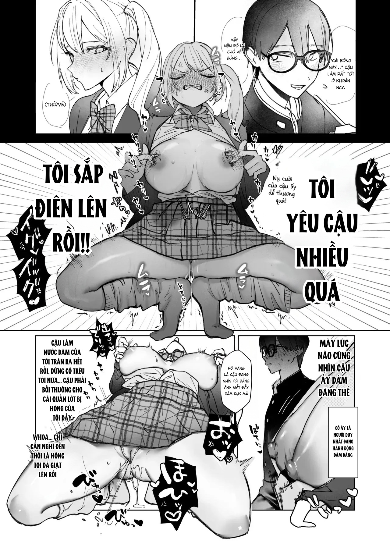 HentaiVN.net - Ảnh 13 - Ryou Kataomoi ga Minoranai Gyaru-san wa Iramura Chikunii ga Tomaranai! - Chap 1